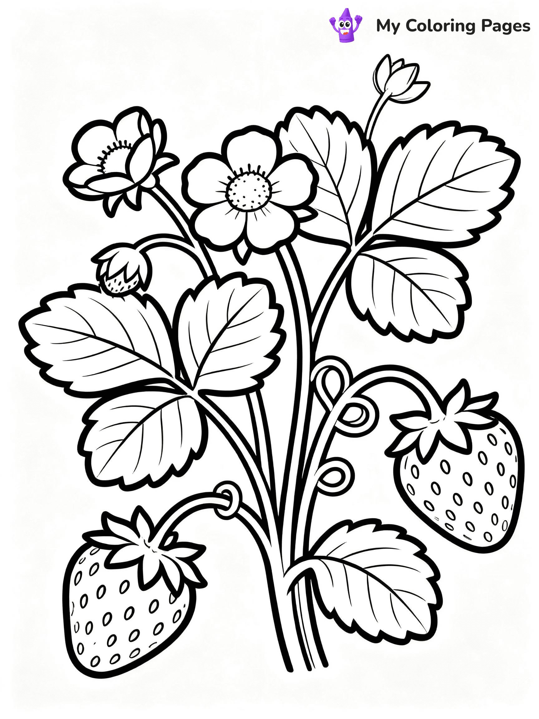 Strawberry Coloring Pages - 39