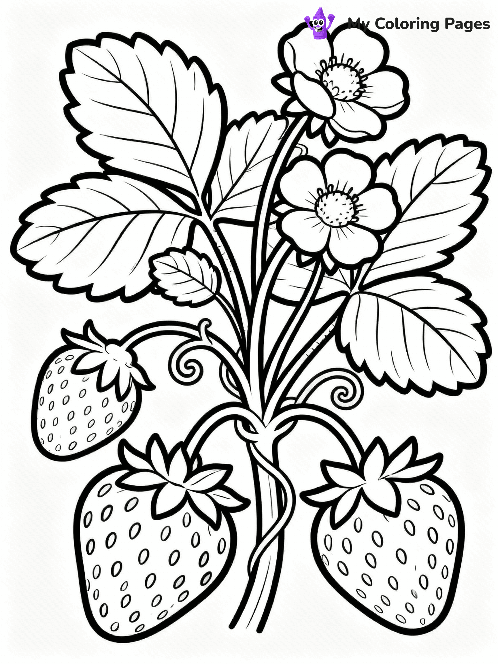Strawberry Coloring Pages - 38