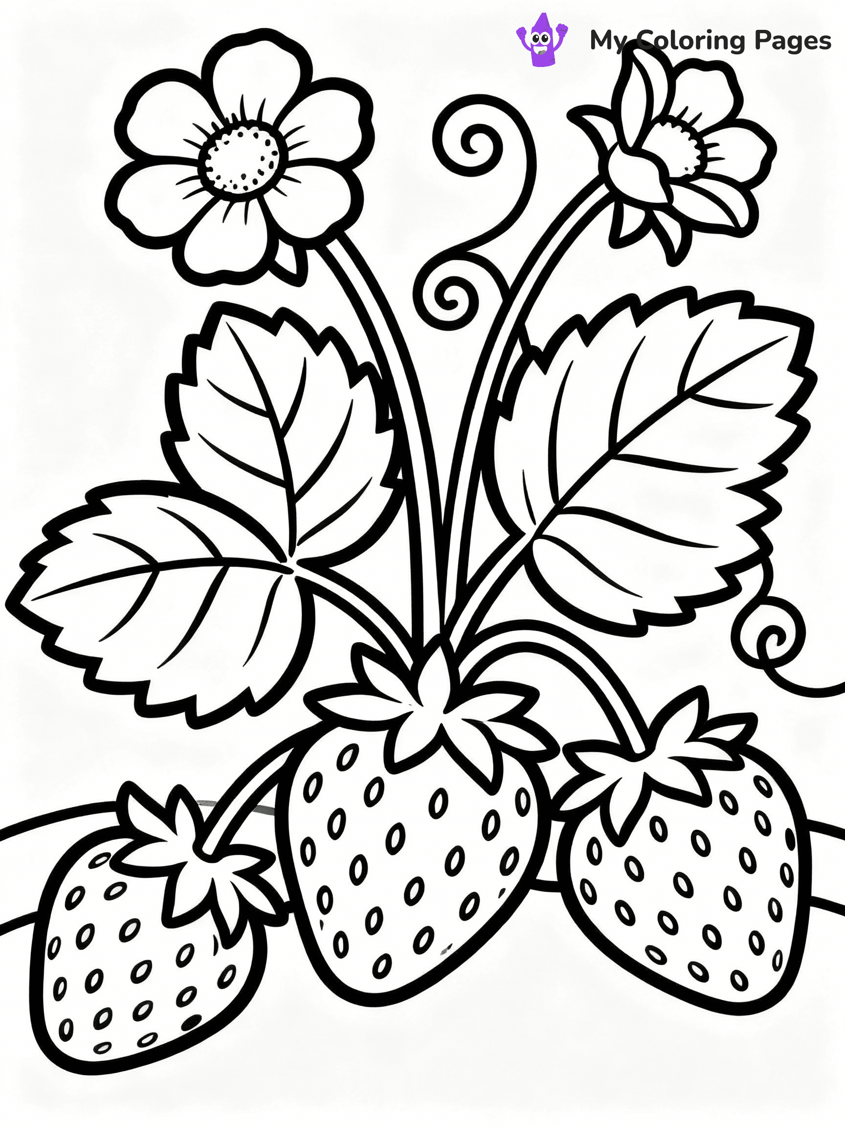 Strawberry Coloring Pages - 37