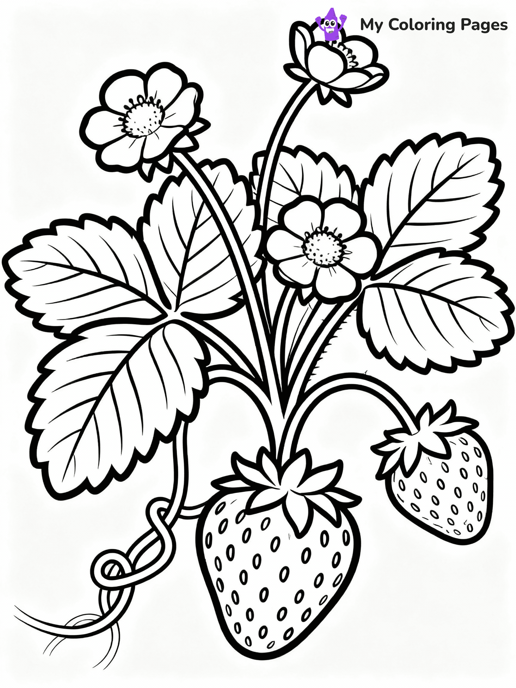 Strawberry Coloring Pages - 33