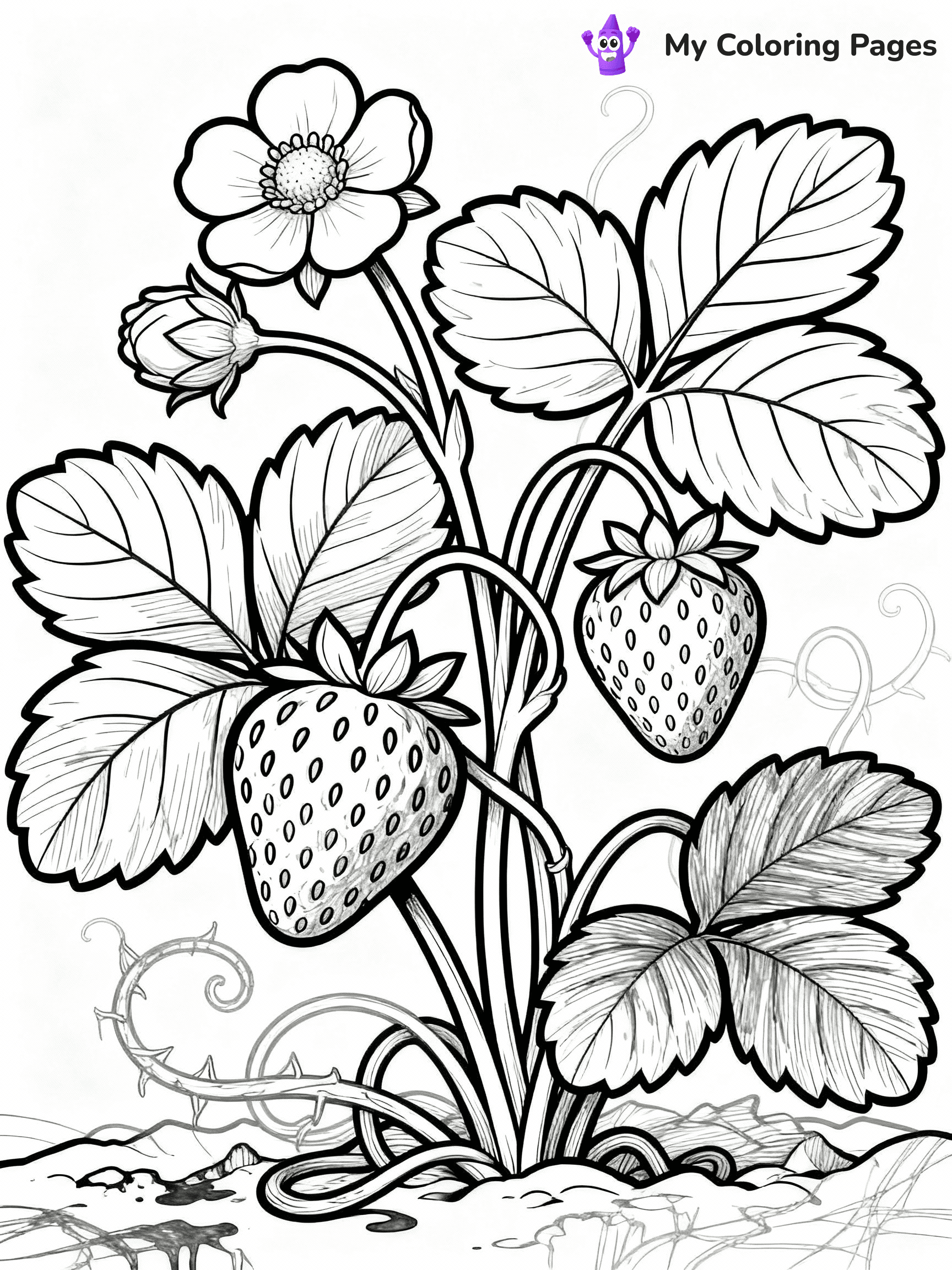 Strawberry Coloring Pages - 31