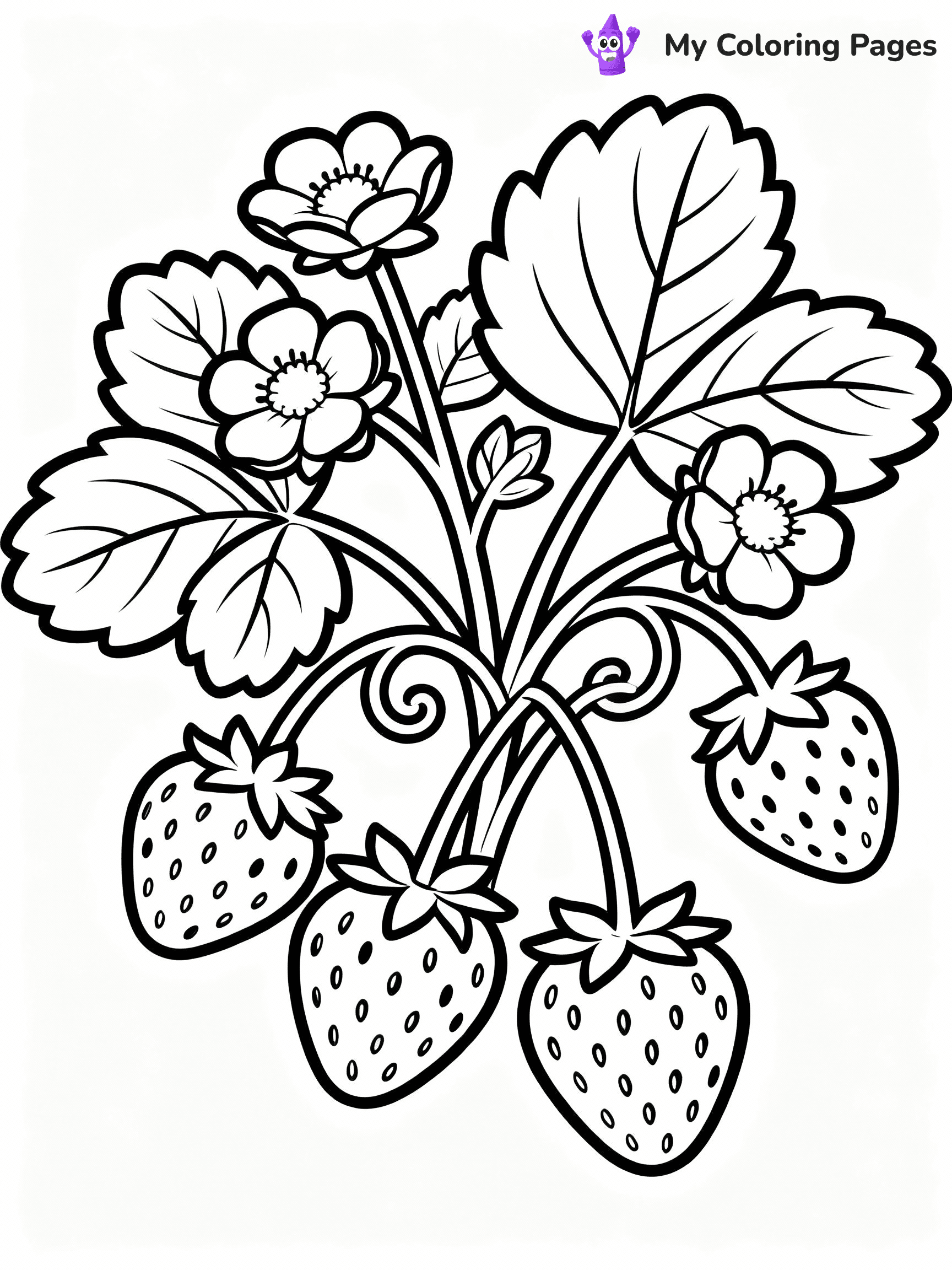 Strawberry Coloring Pages - 28