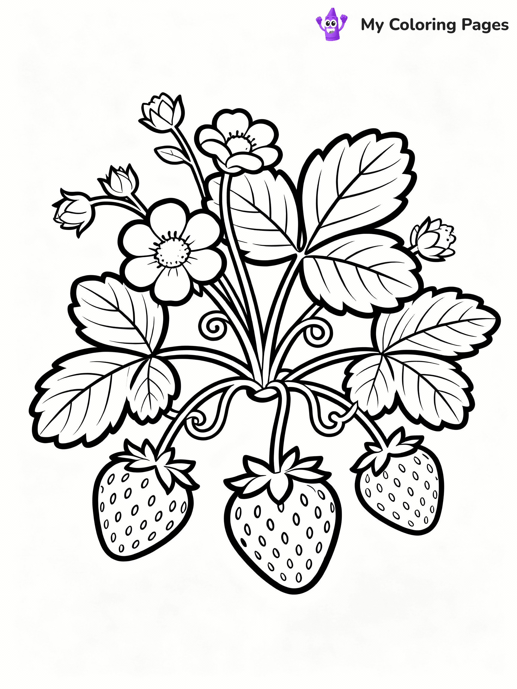 Strawberry Coloring Pages - 24