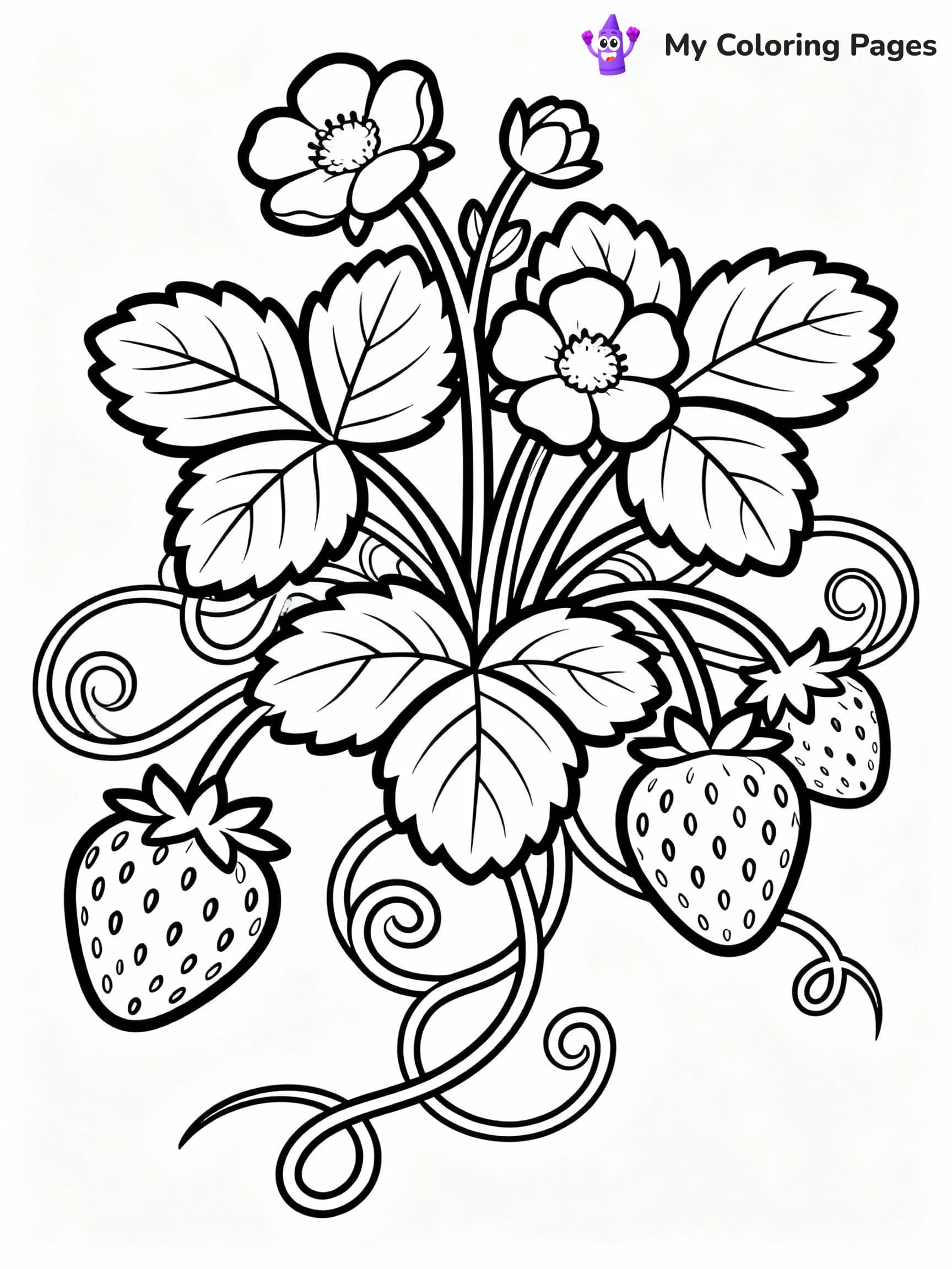 Strawberry Coloring Pages - 23