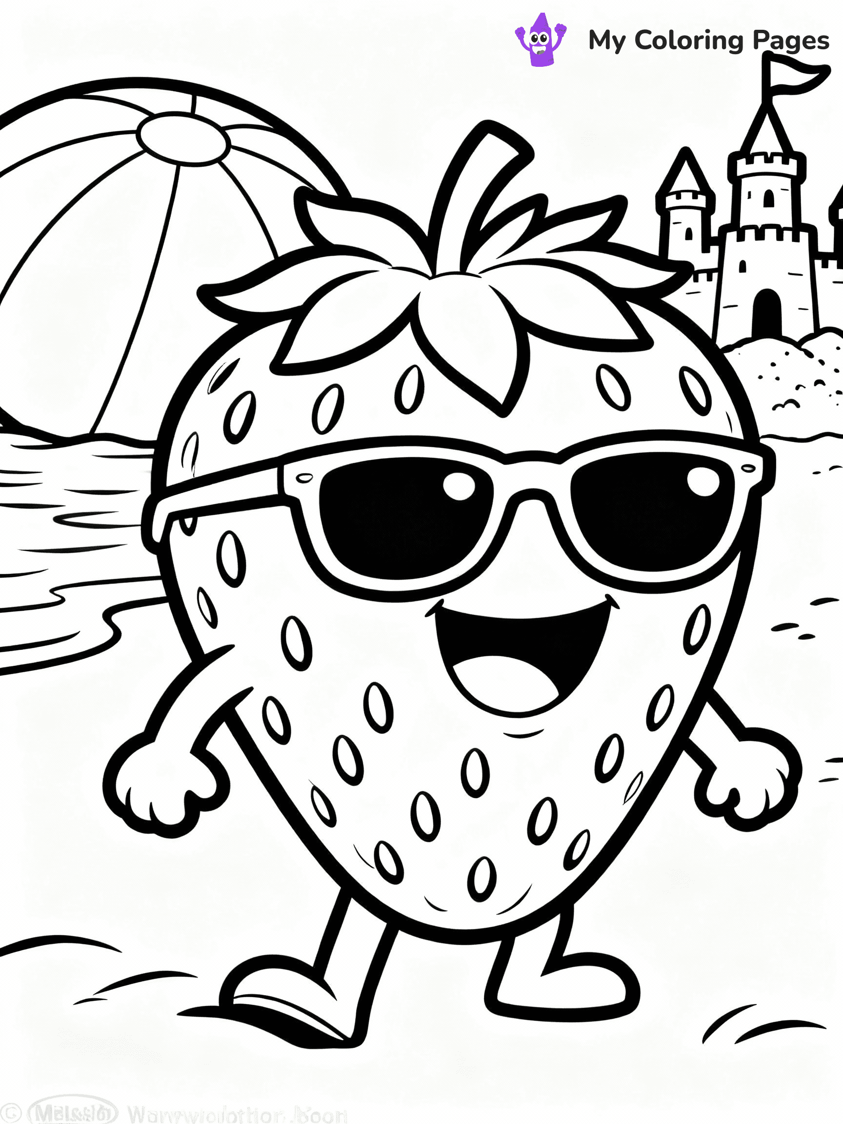 Strawberry Coloring Pages - 15