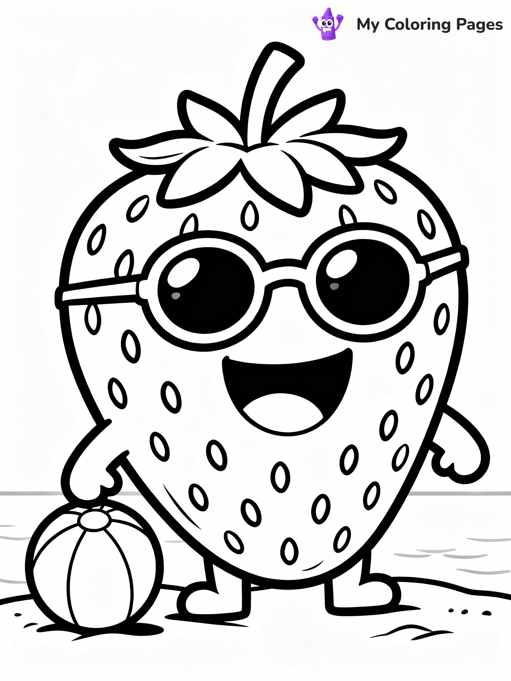 Strawberry Coloring Pages - 12