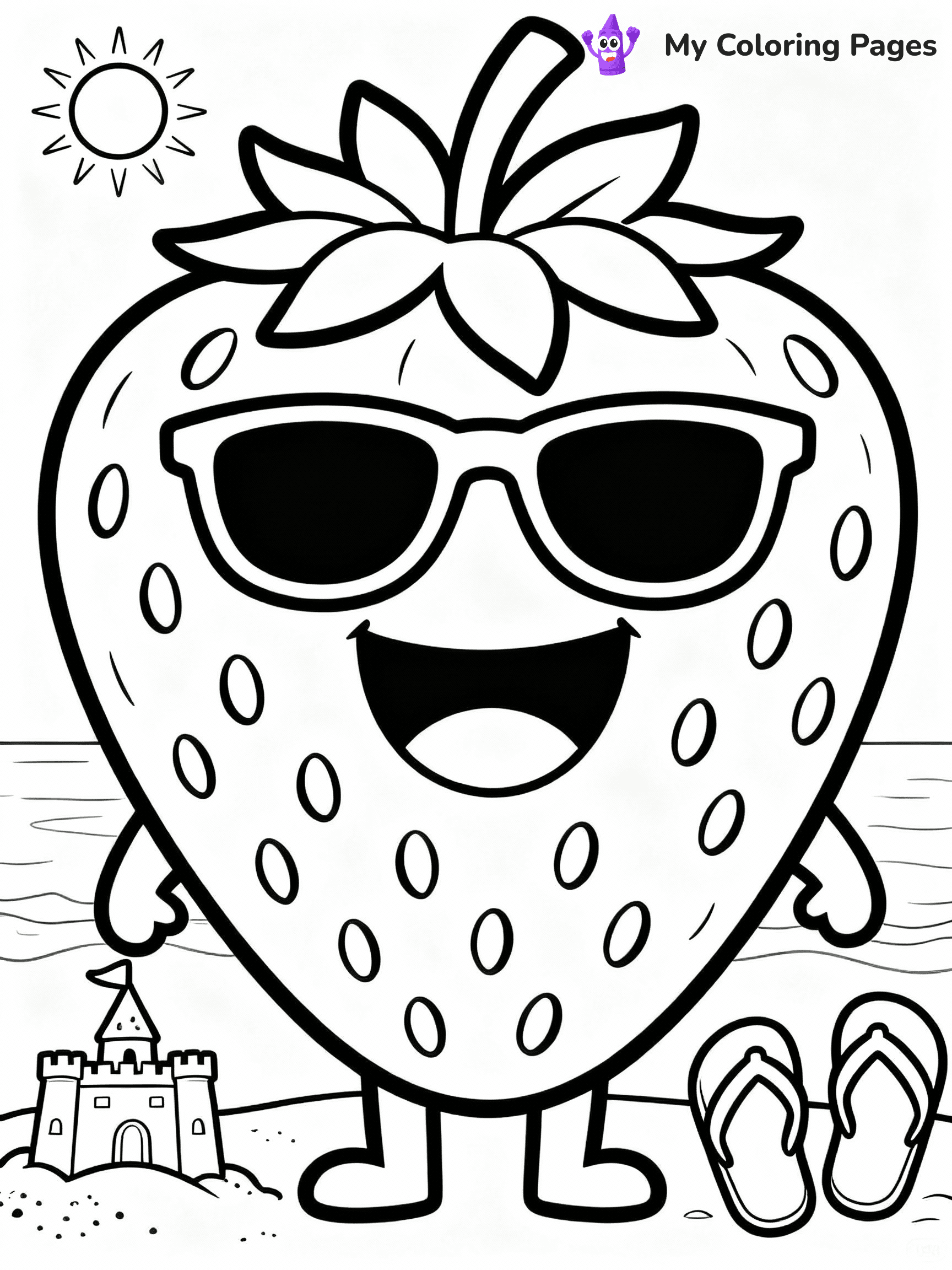 Strawberry Coloring Pages - 11