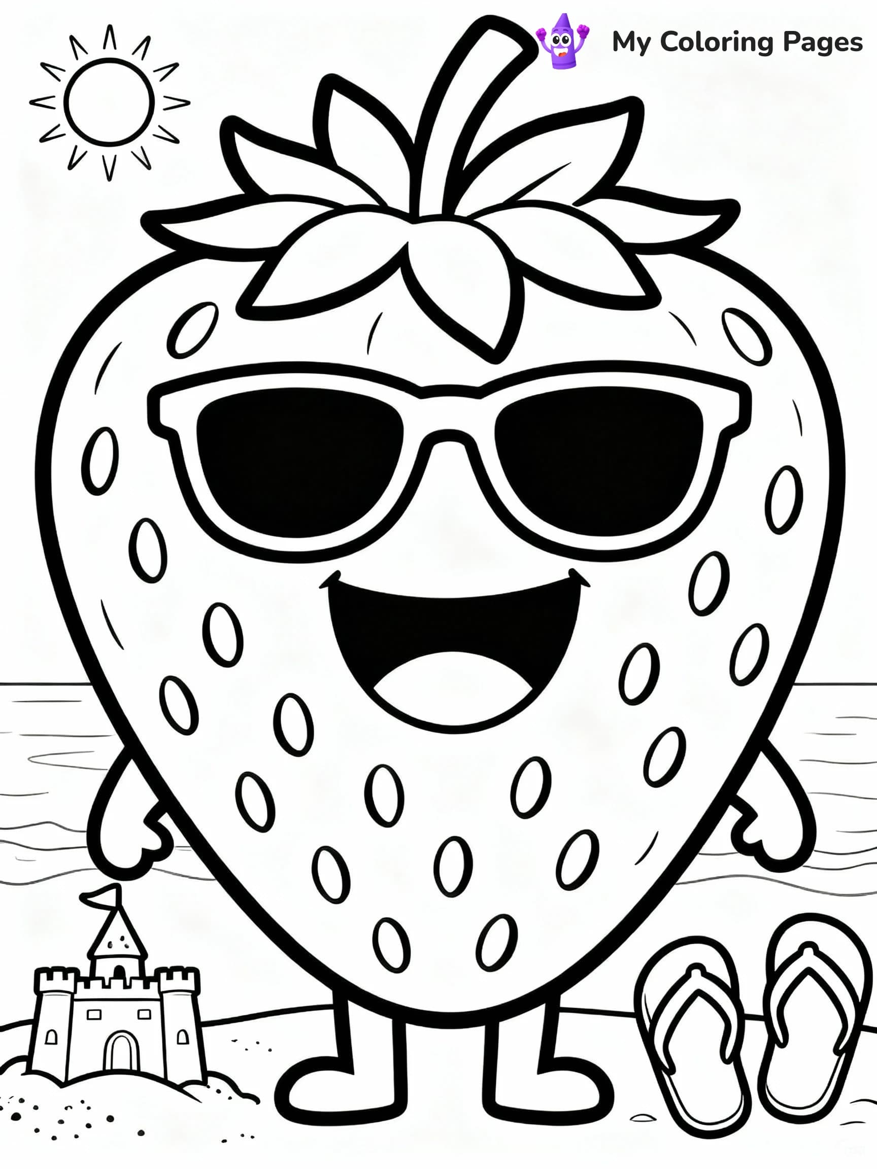 Strawberry Coloring Pages - 11
