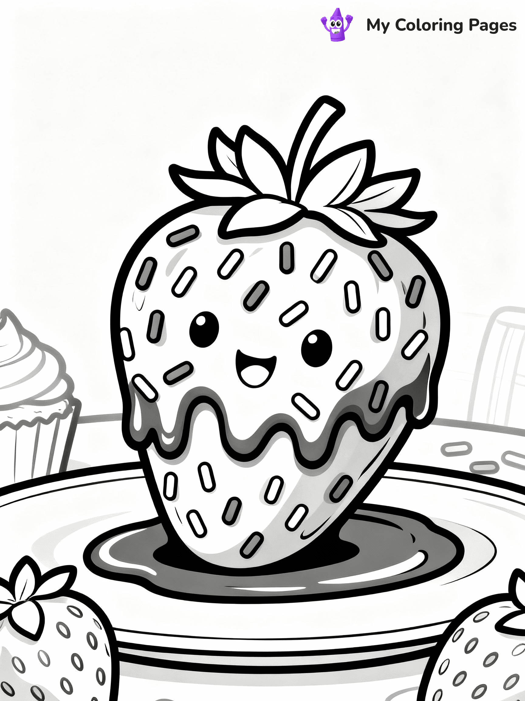 Strawberry Coloring Pages - 8