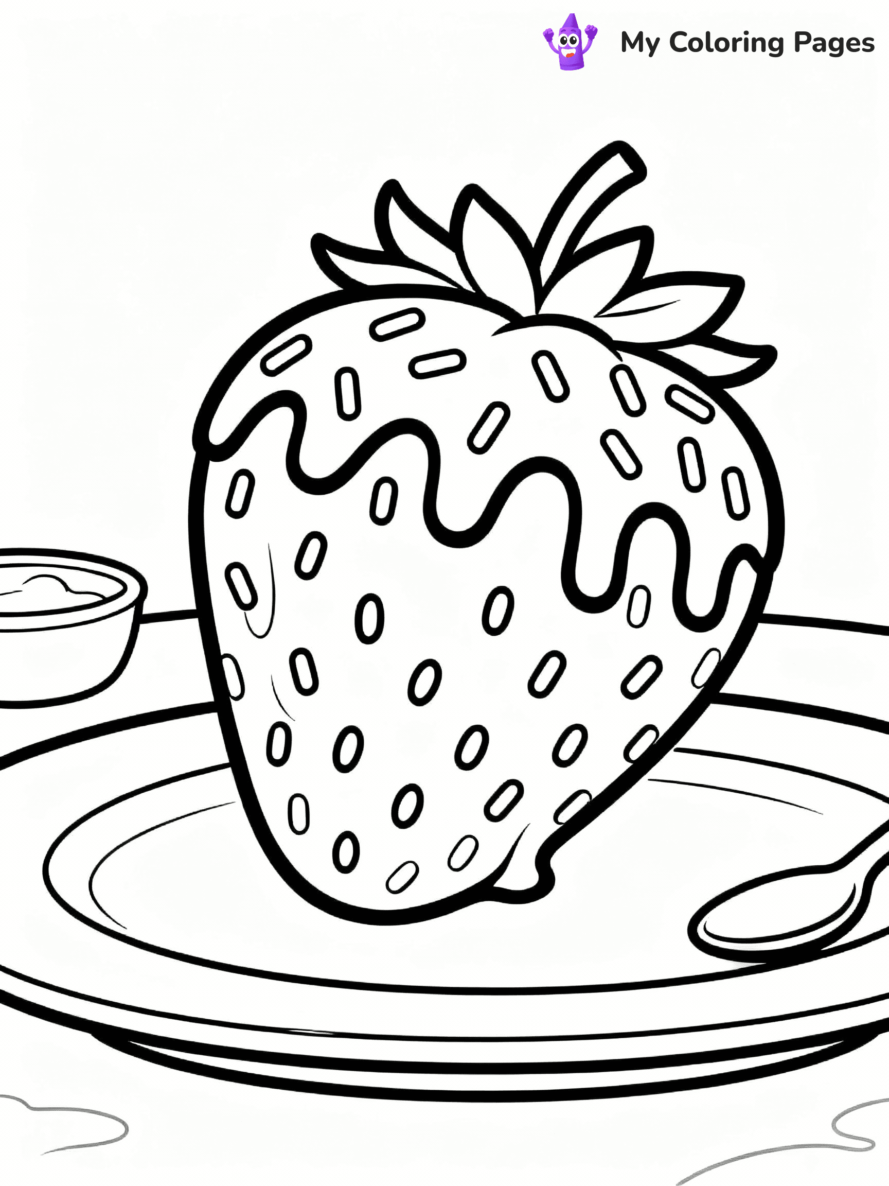 Strawberry Coloring Pages - 7