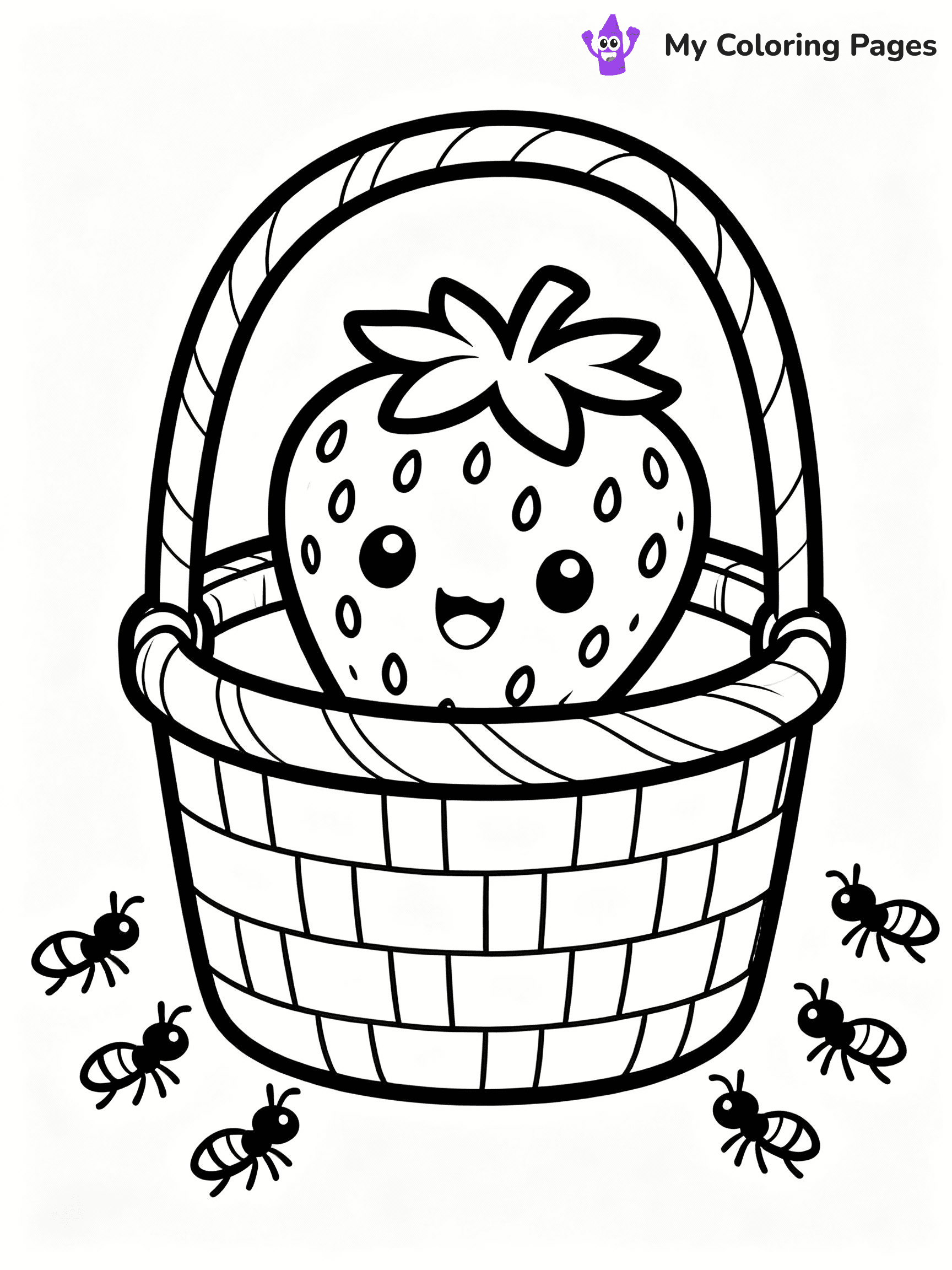 Strawberry Coloring Pages - 4