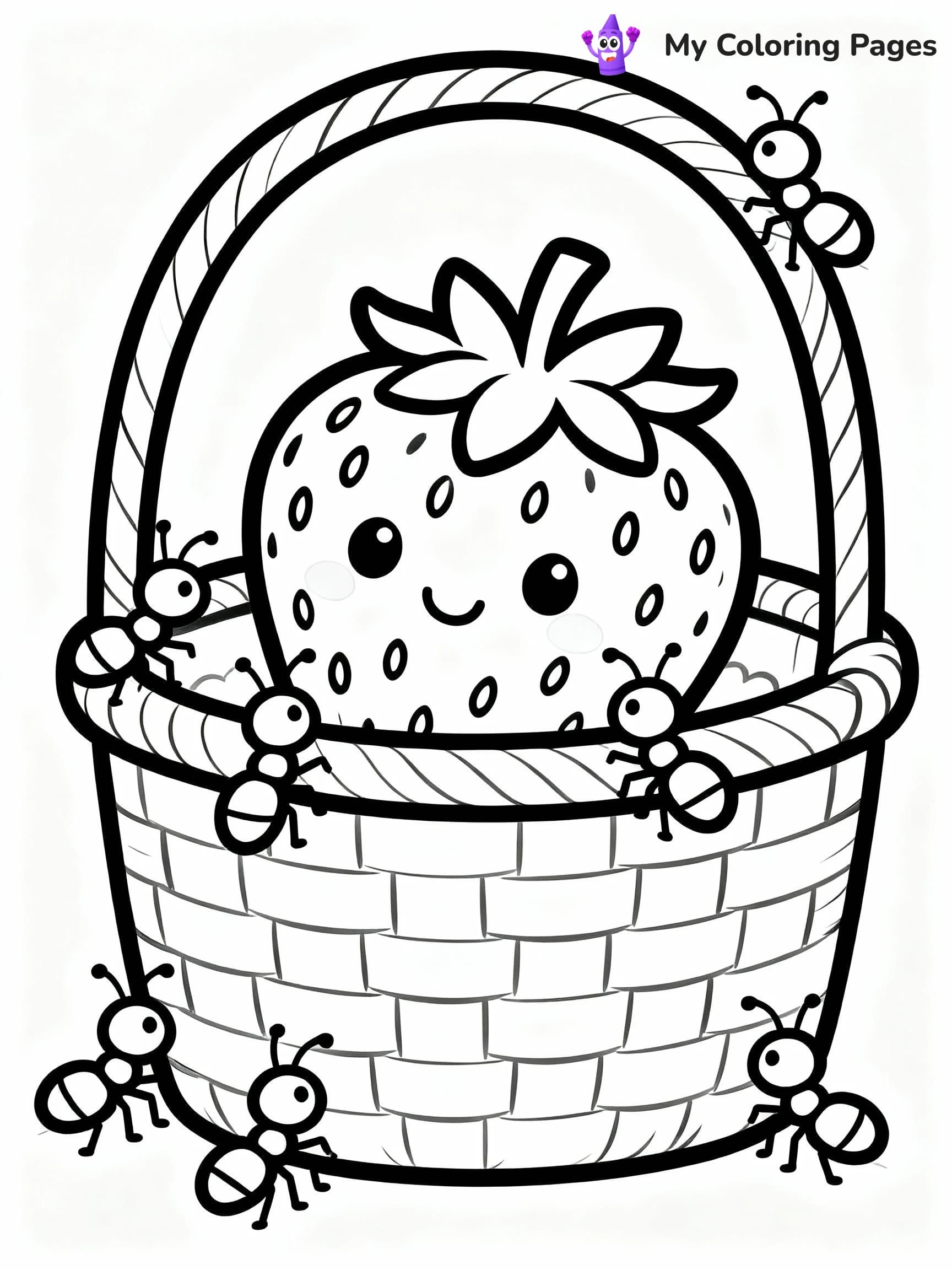 Strawberry Coloring Pages - 3