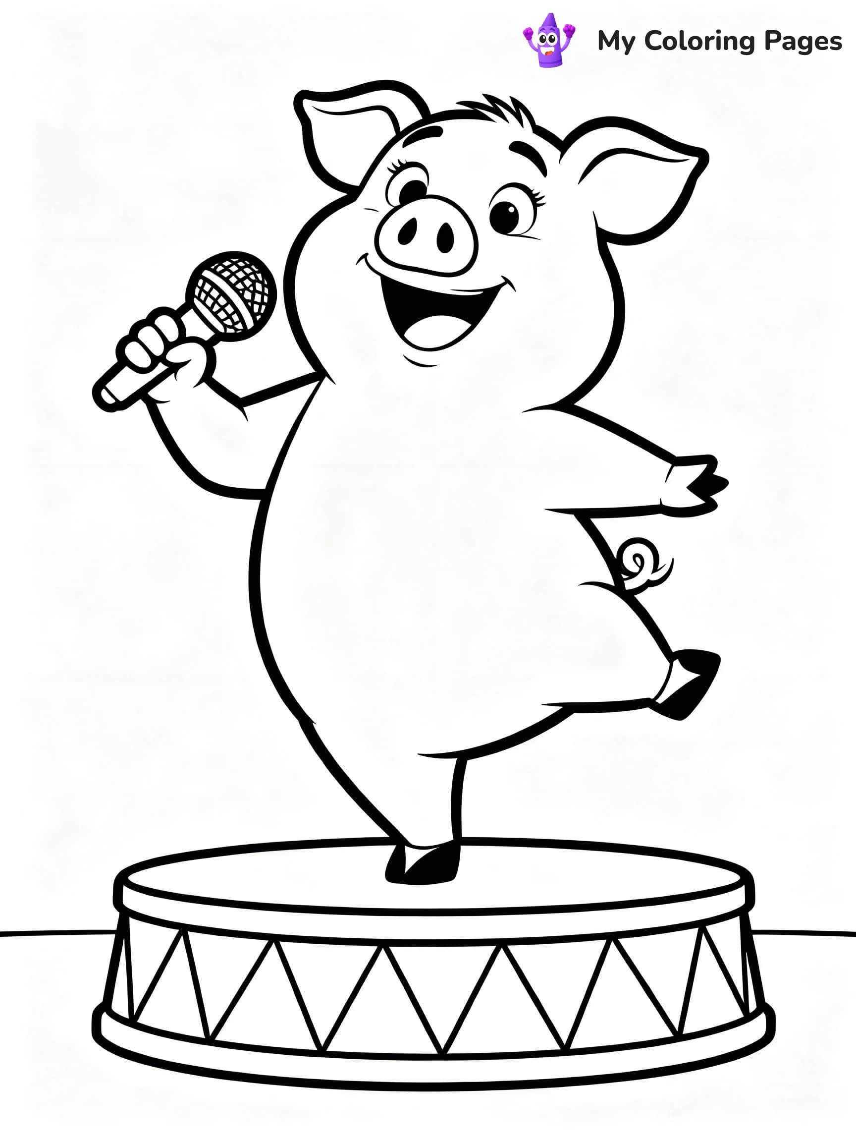 Sing Coloring Pages - 16
