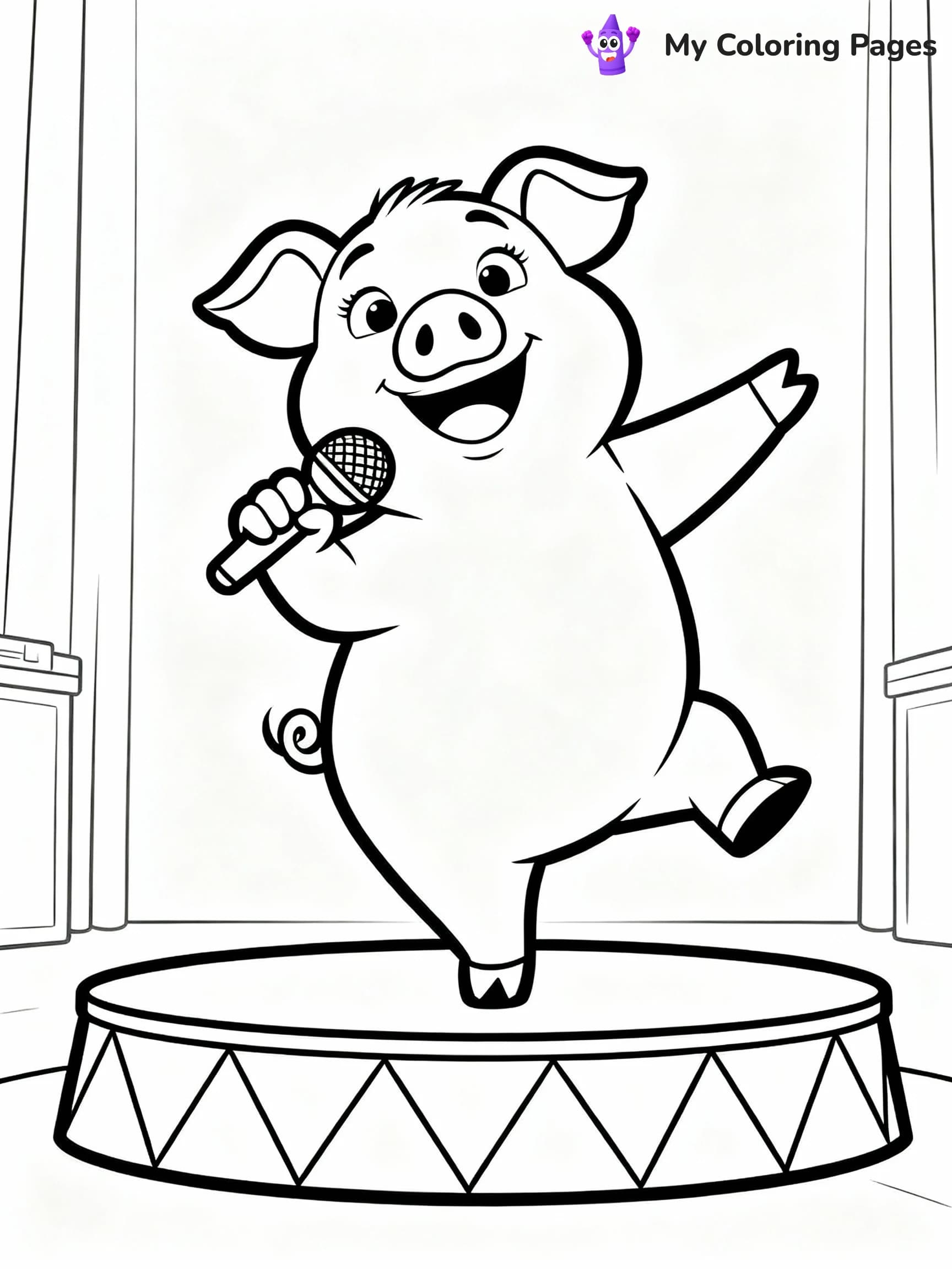 Sing Coloring Pages - 15