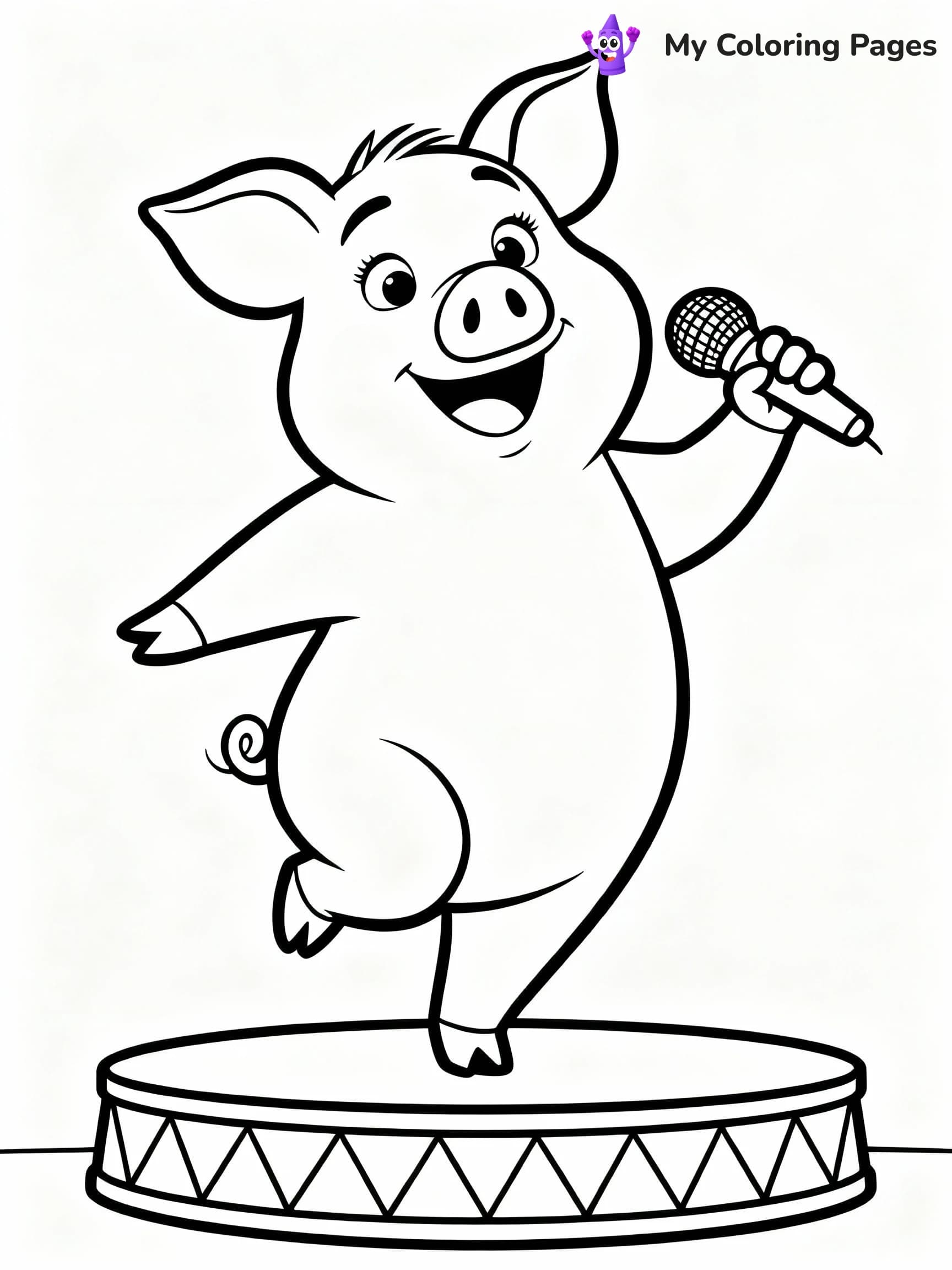 Sing Coloring Pages - 14