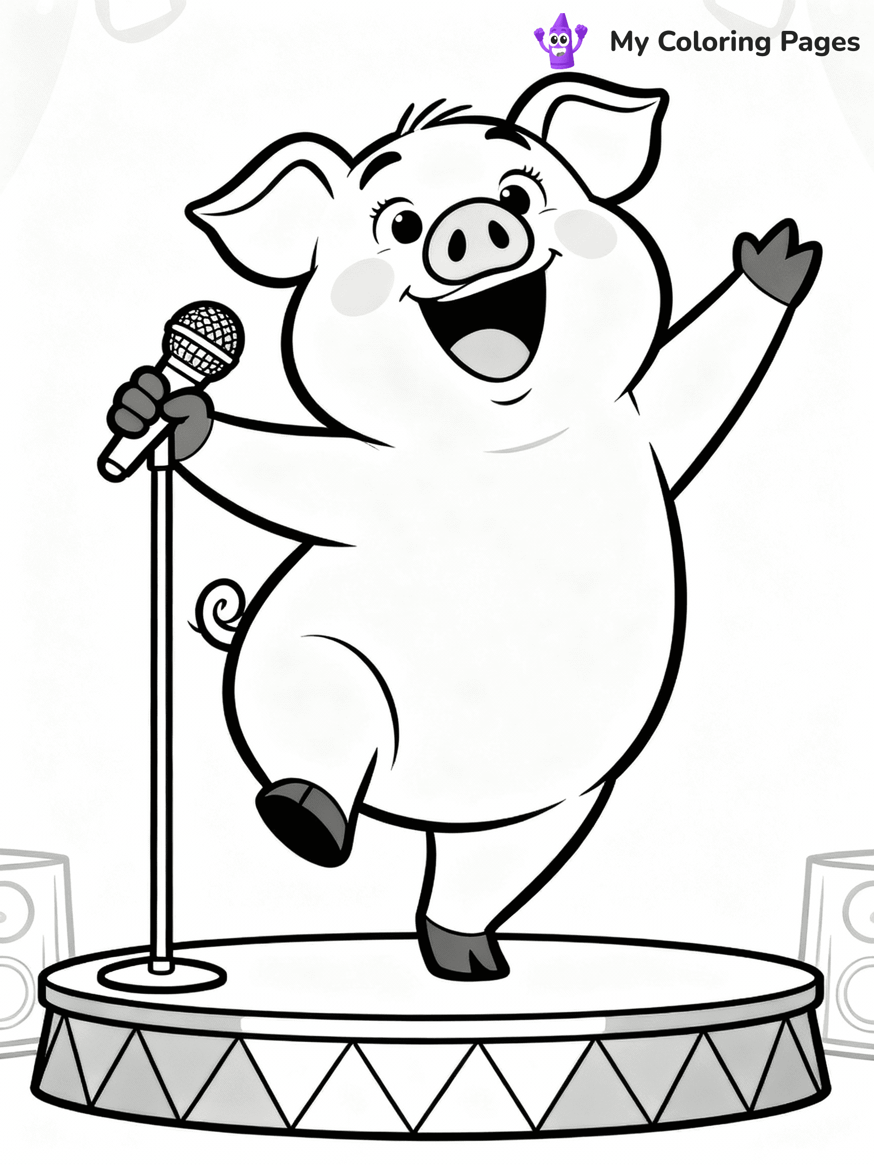 Sing Coloring Pages - 13