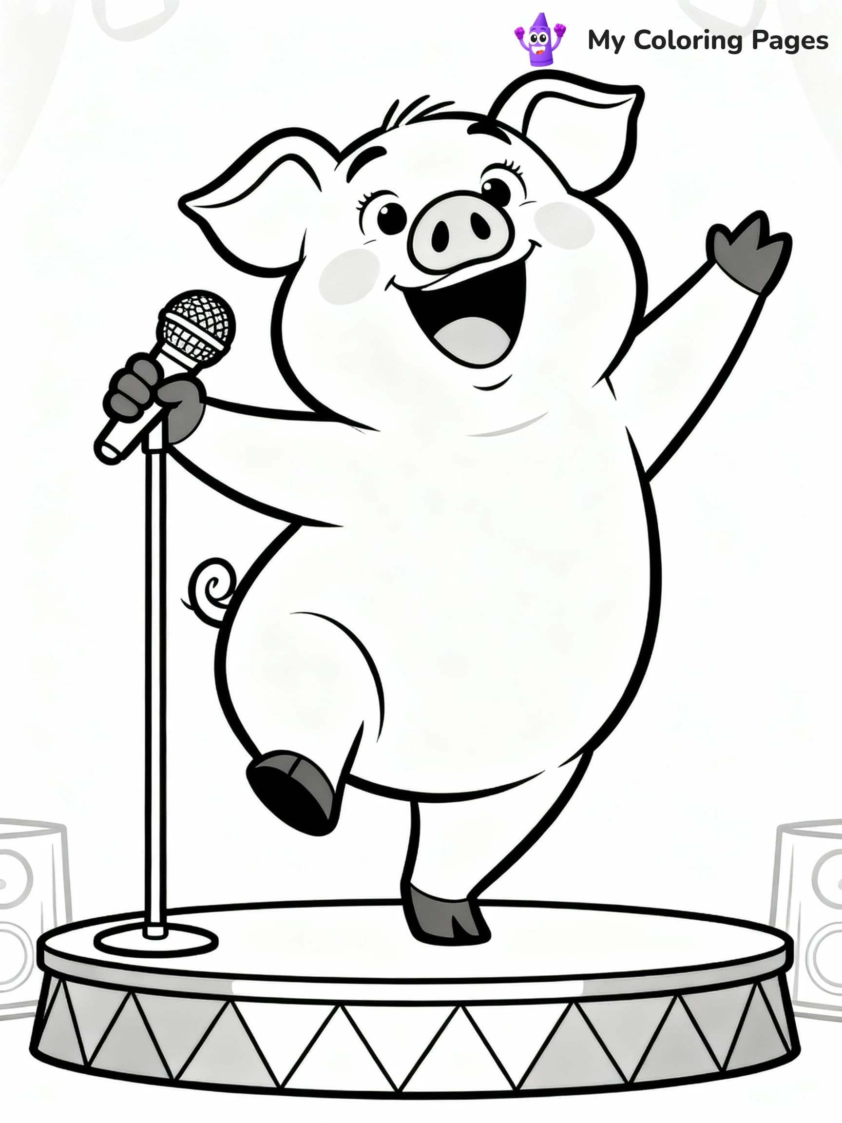 Sing Coloring Pages - 13