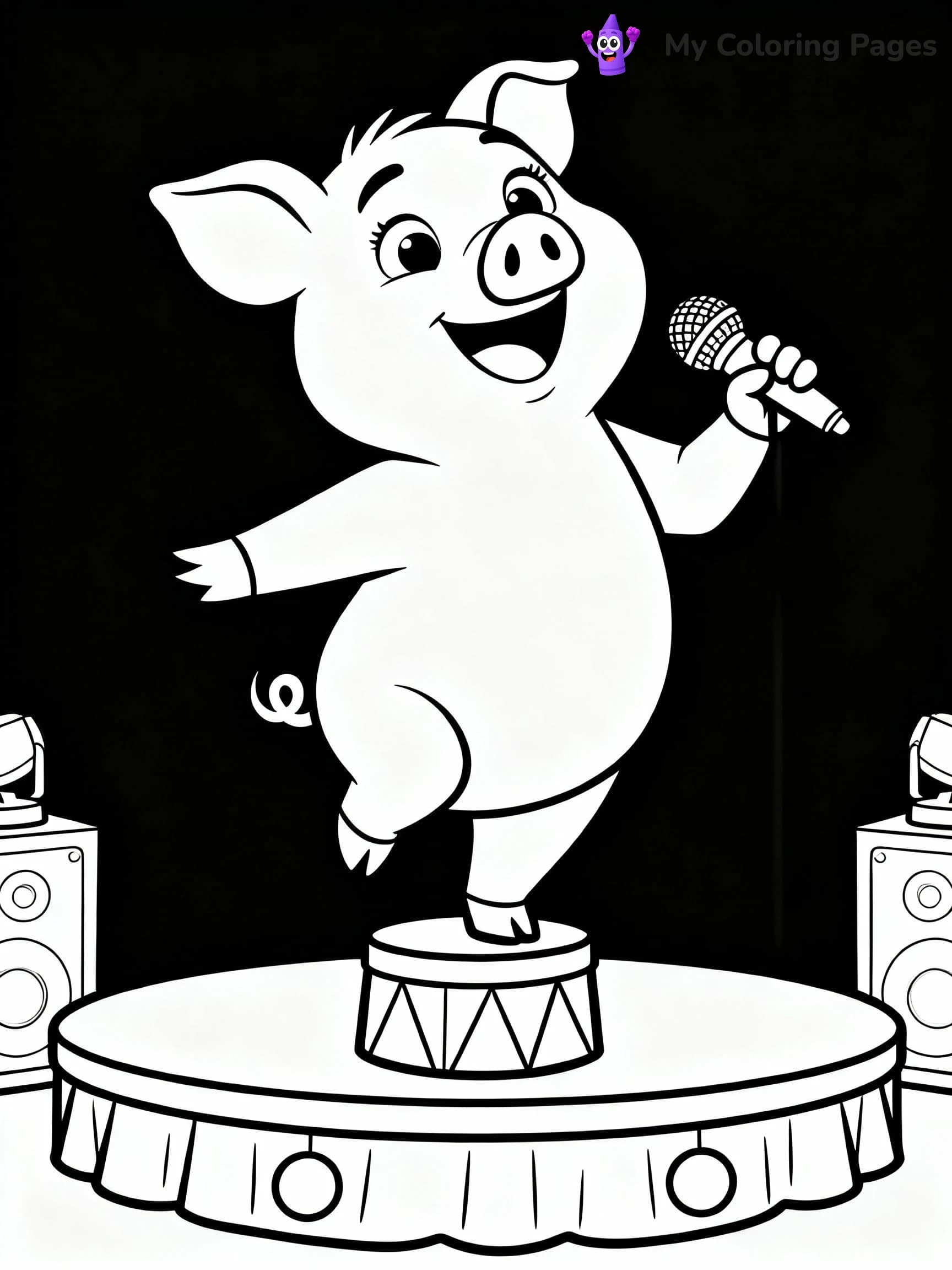 Sing Coloring Pages - 11