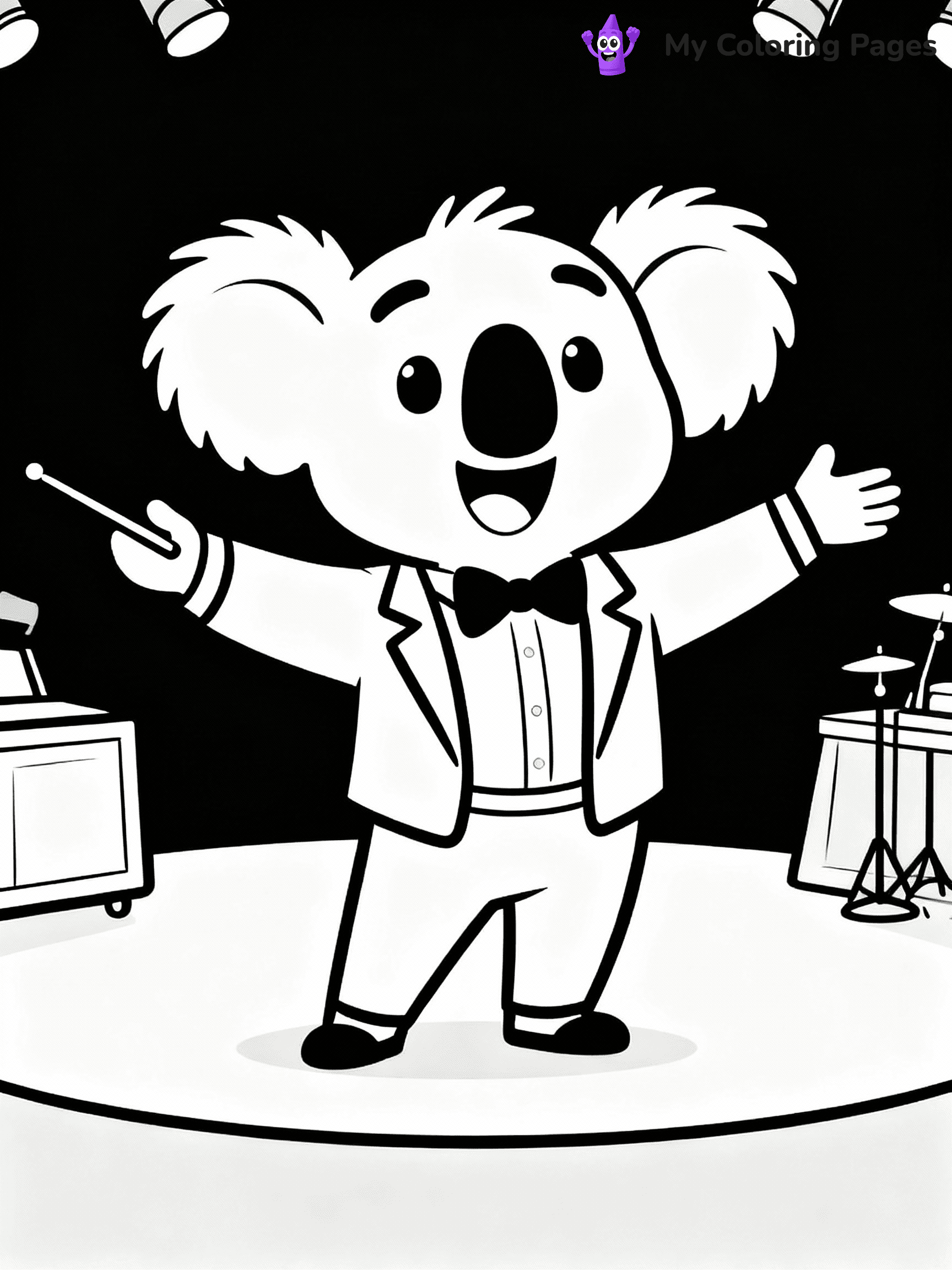 Sing Coloring Pages - 10