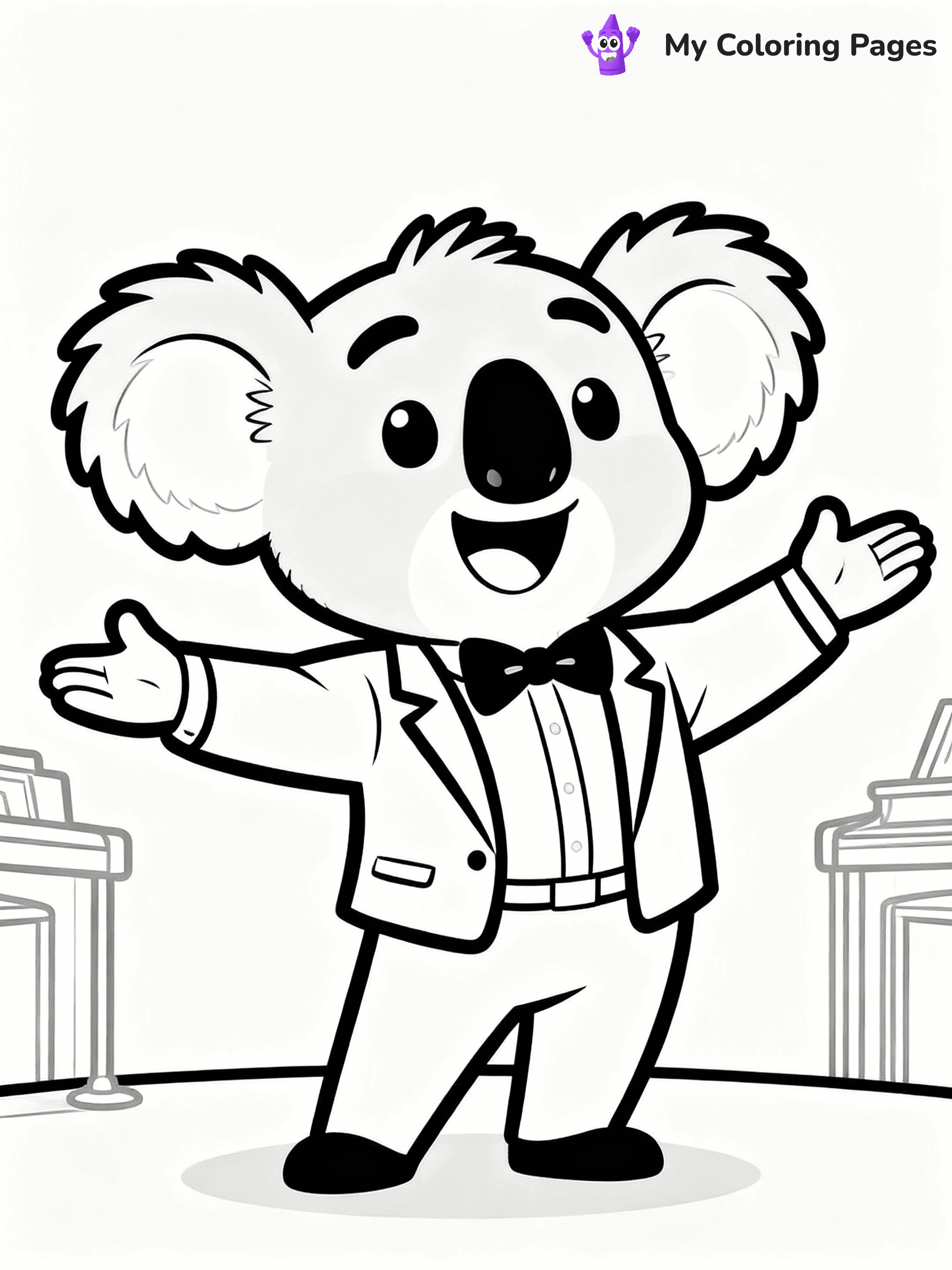 Sing Coloring Pages - 9