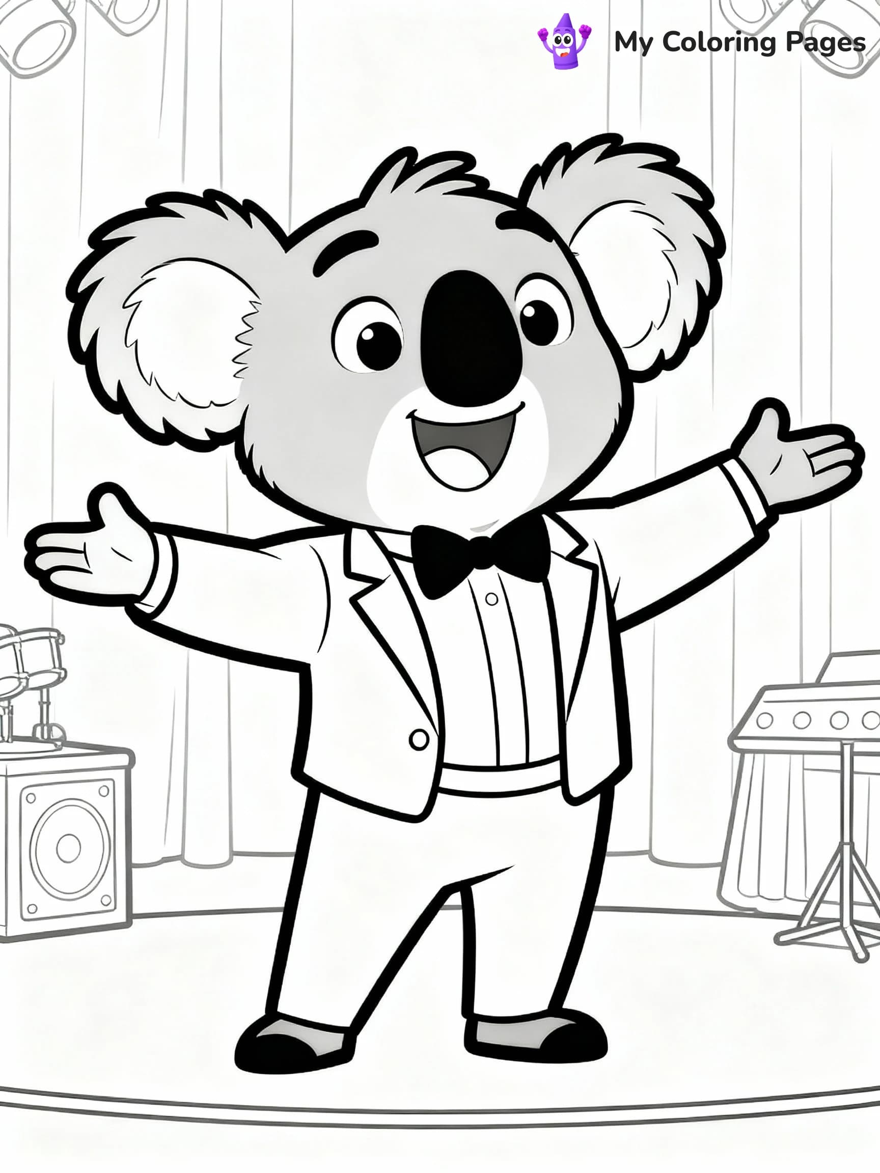 Sing Coloring Pages - 8