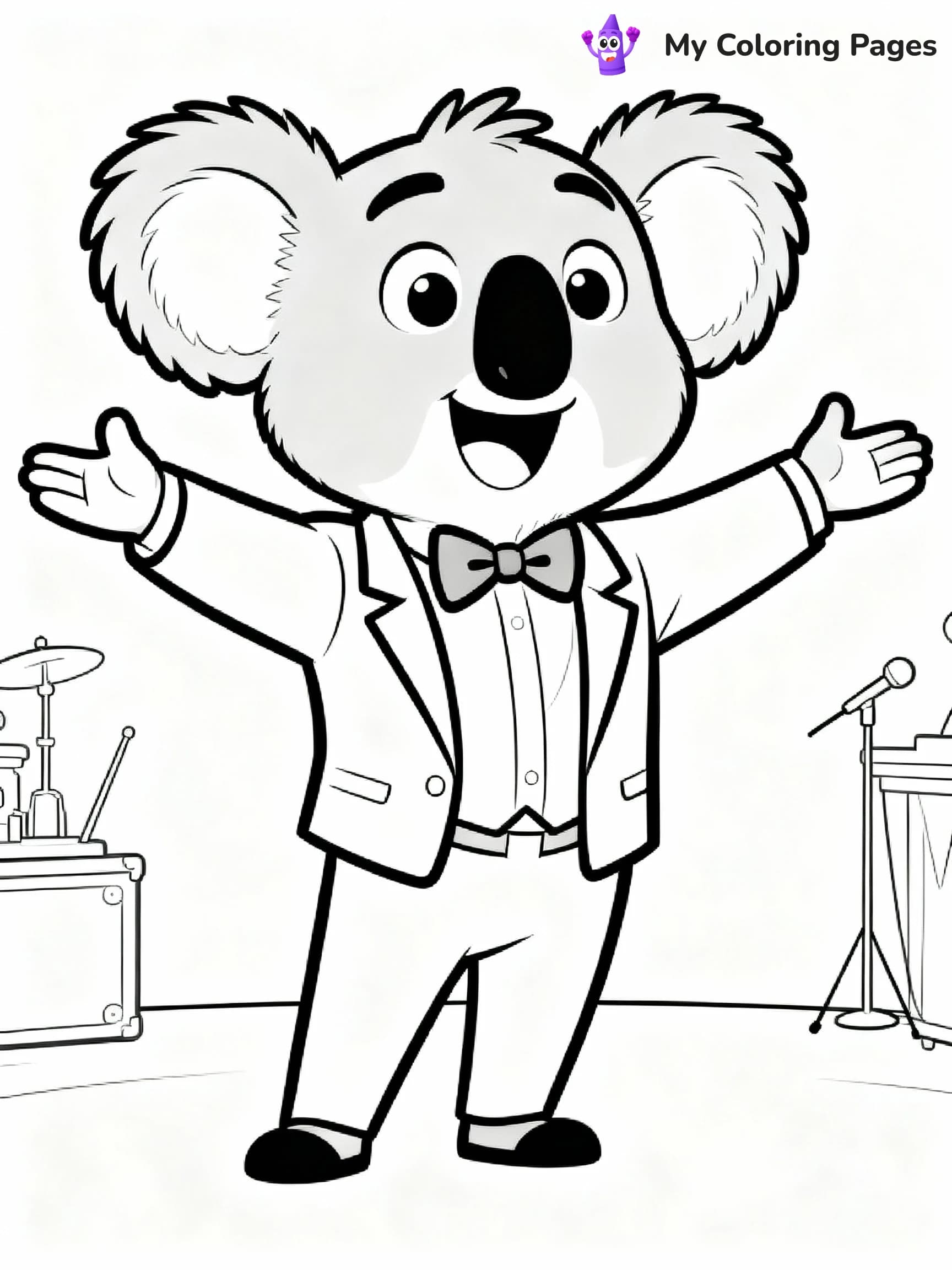 Sing Coloring Pages - 7