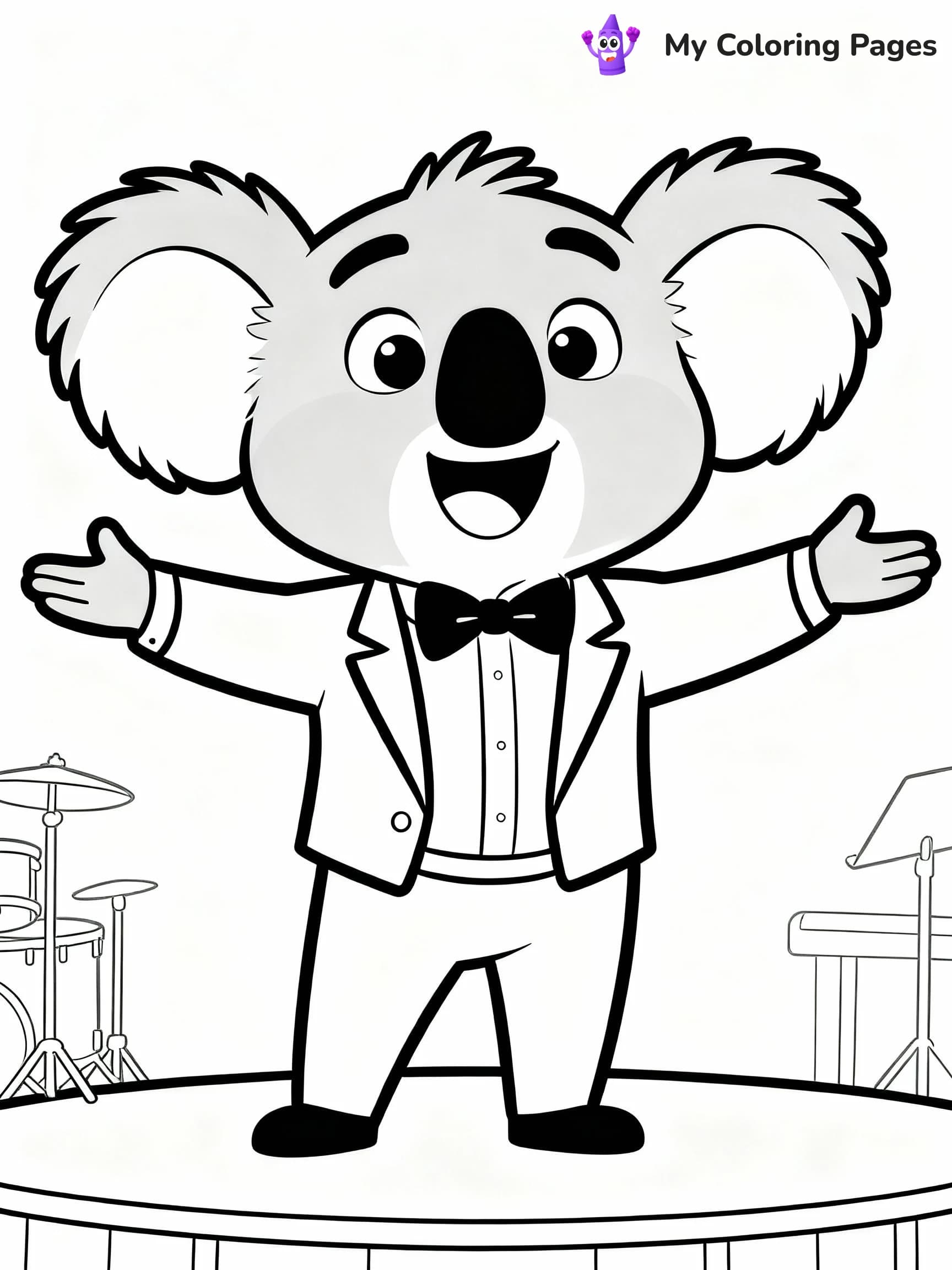 Sing Coloring Pages - 6