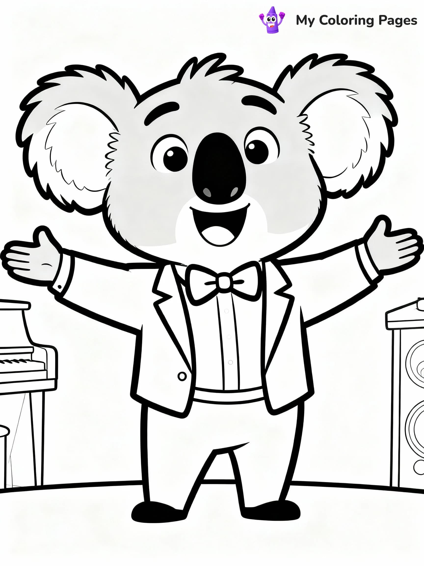 Sing Coloring Pages - 5