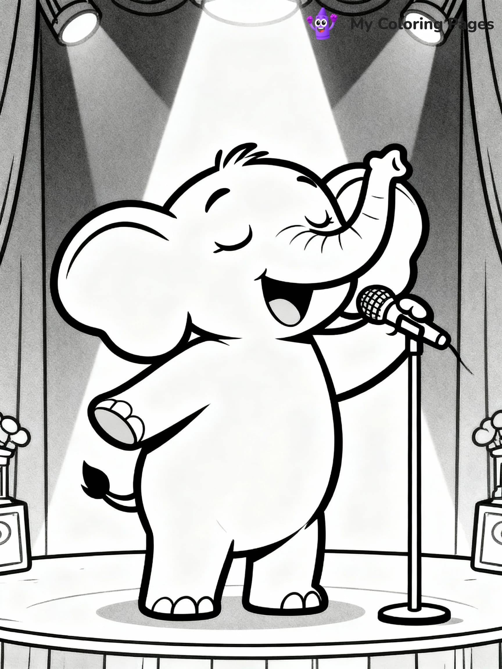 Sing Coloring Pages - 4