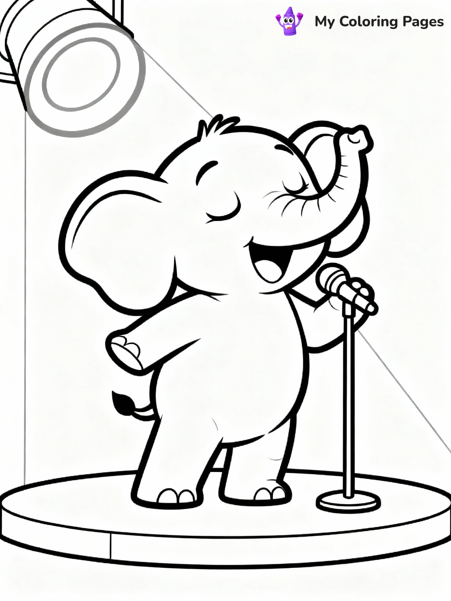Sing Coloring Pages - 1