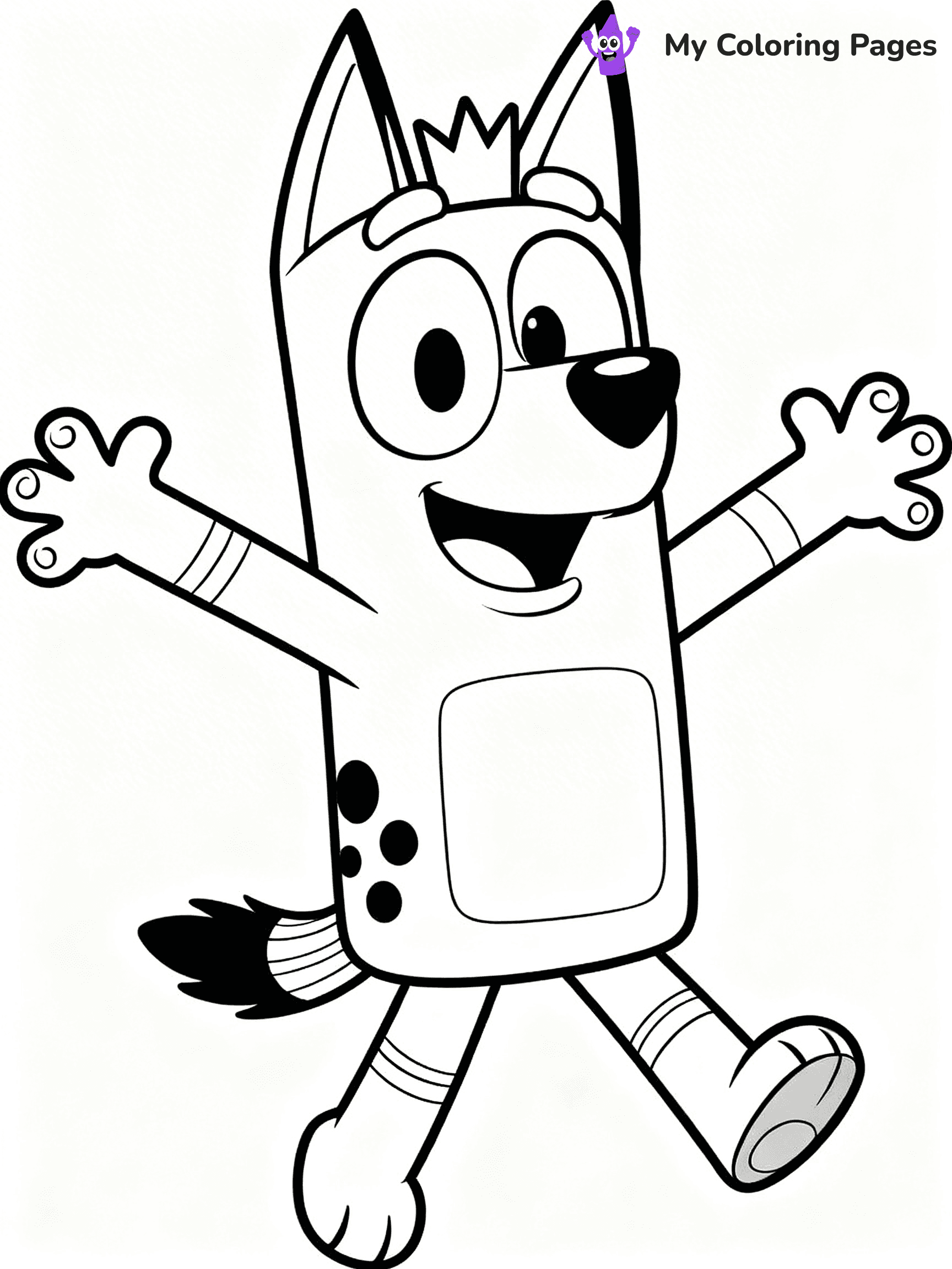 Bluey And Bingo Coloring Pages - 24