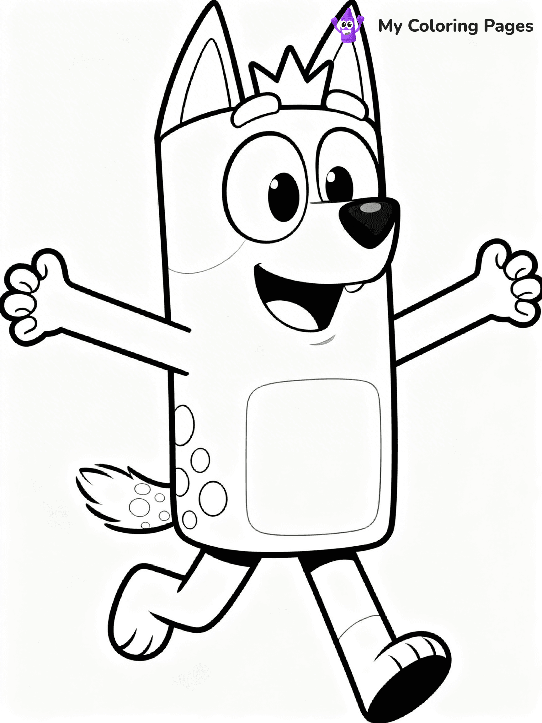 Bluey And Bingo Coloring Pages - 23
