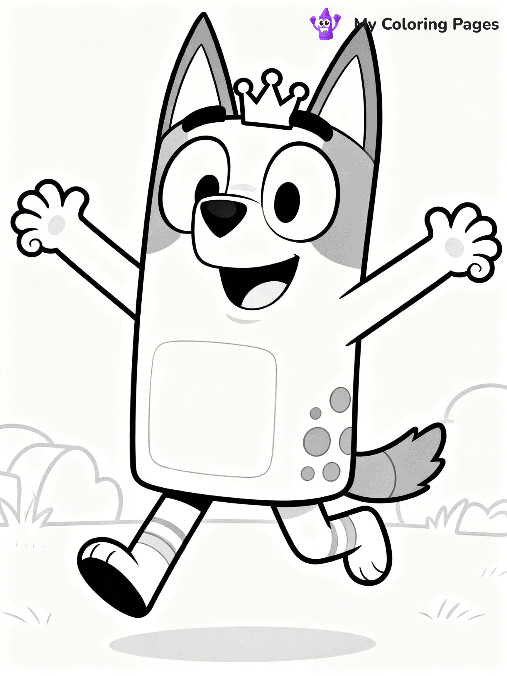 Bluey And Bingo Coloring Pages - 22