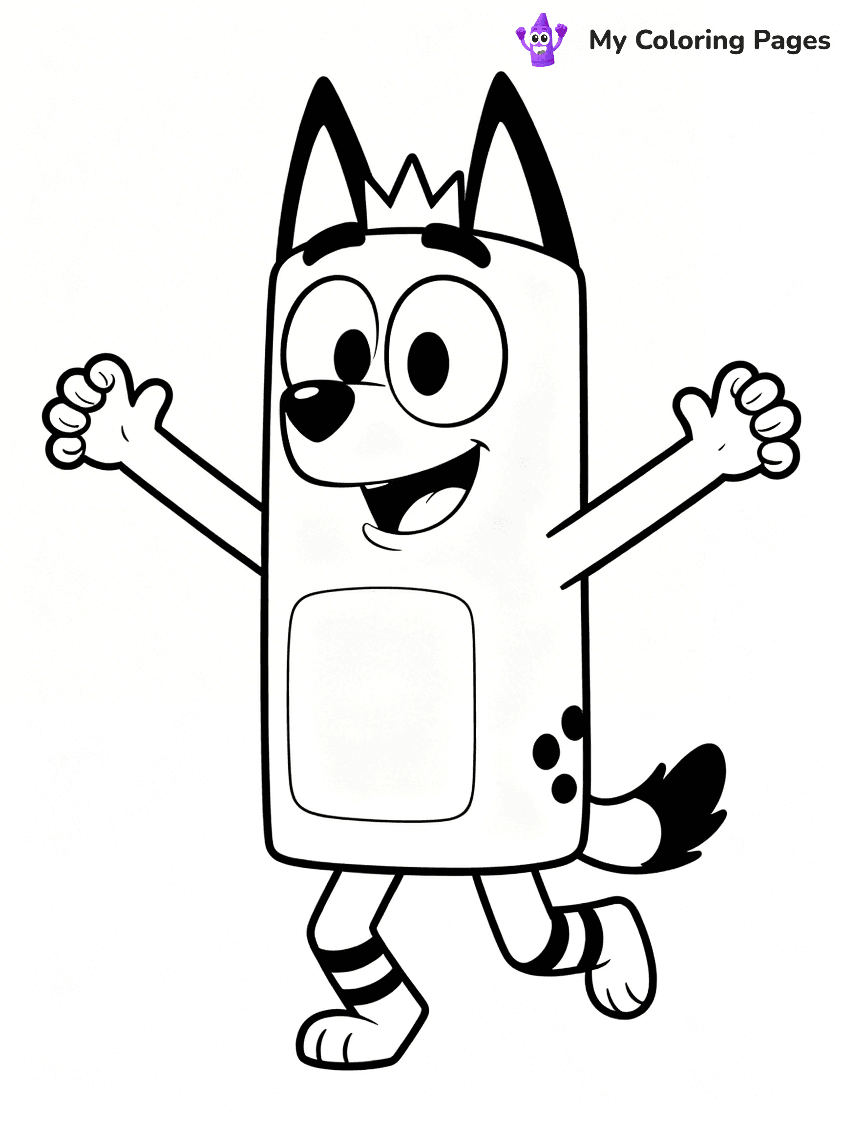 Bluey And Bingo Coloring Pages - 20