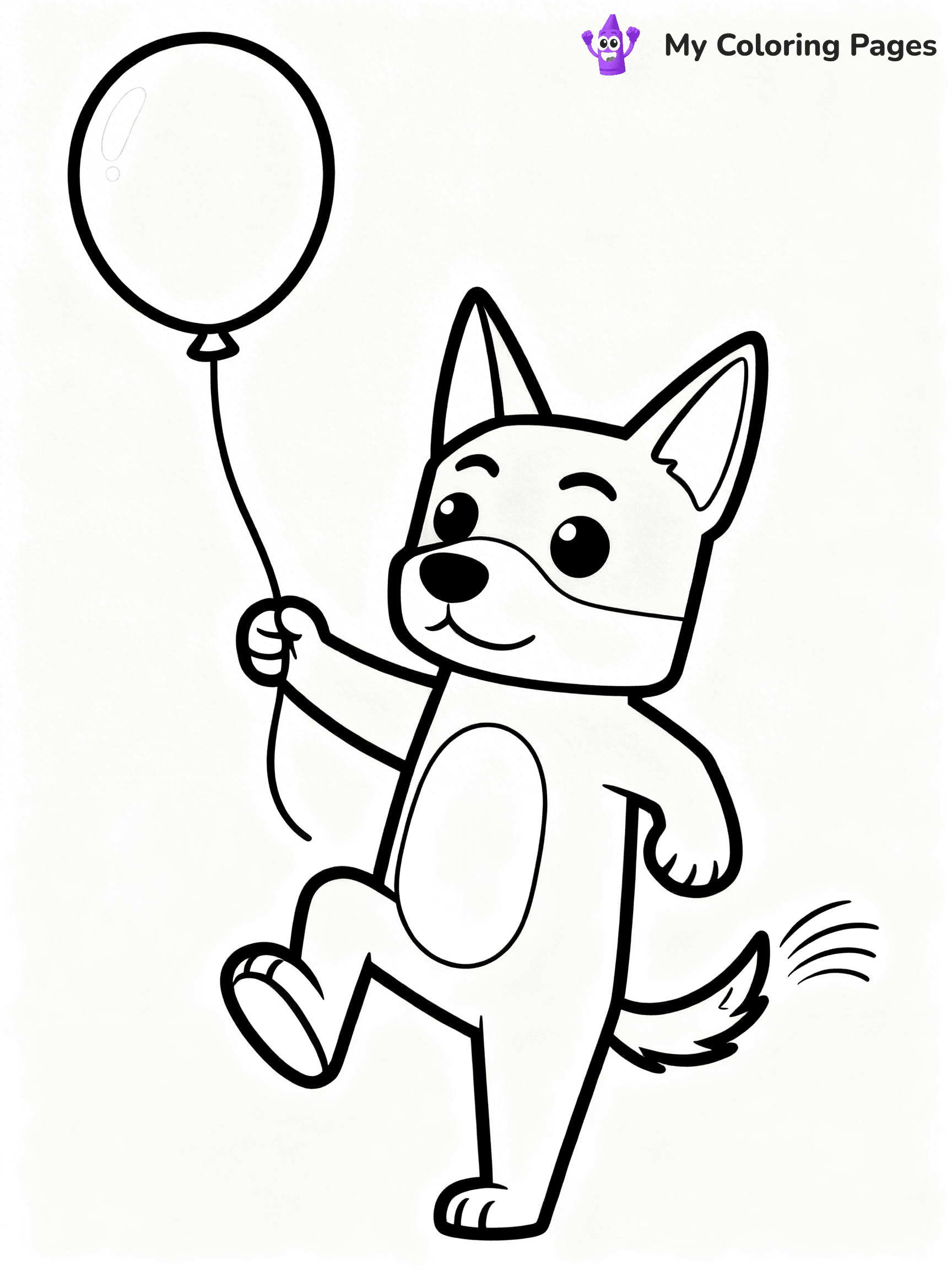 Bluey And Bingo Coloring Pages - 9