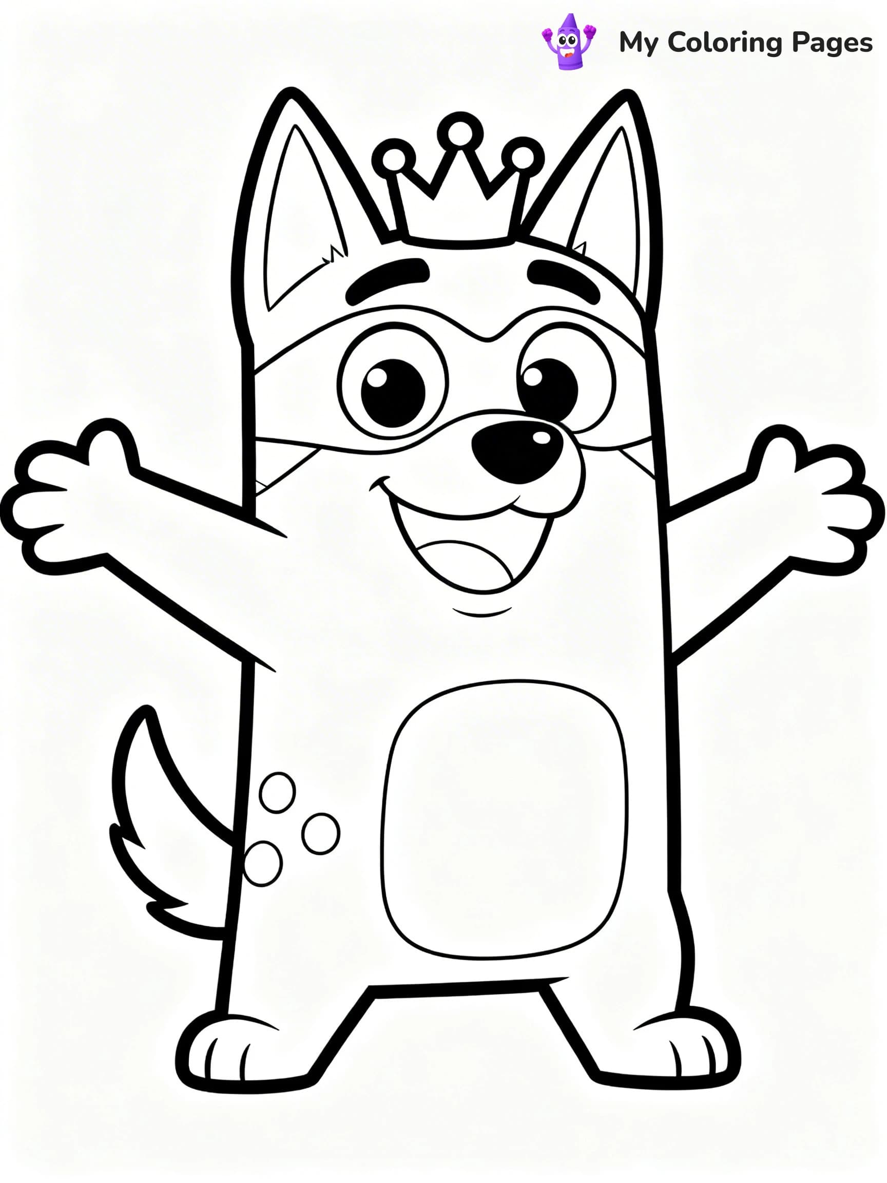 Bluey And Bingo Coloring Pages - 5