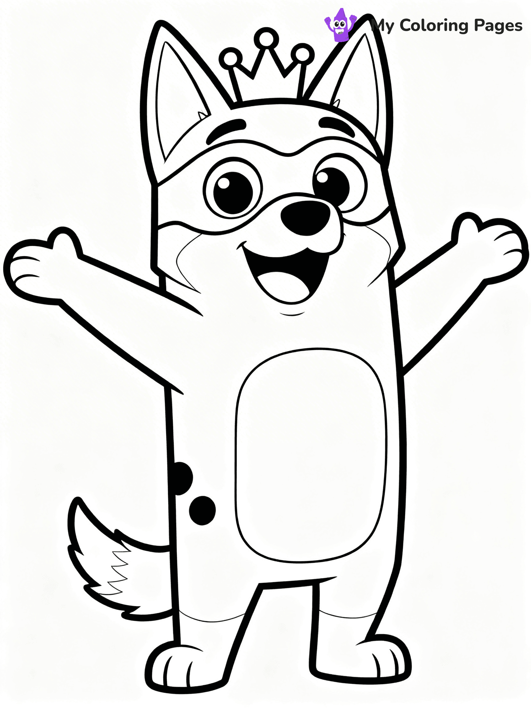 Bluey And Bingo Coloring Pages - 4