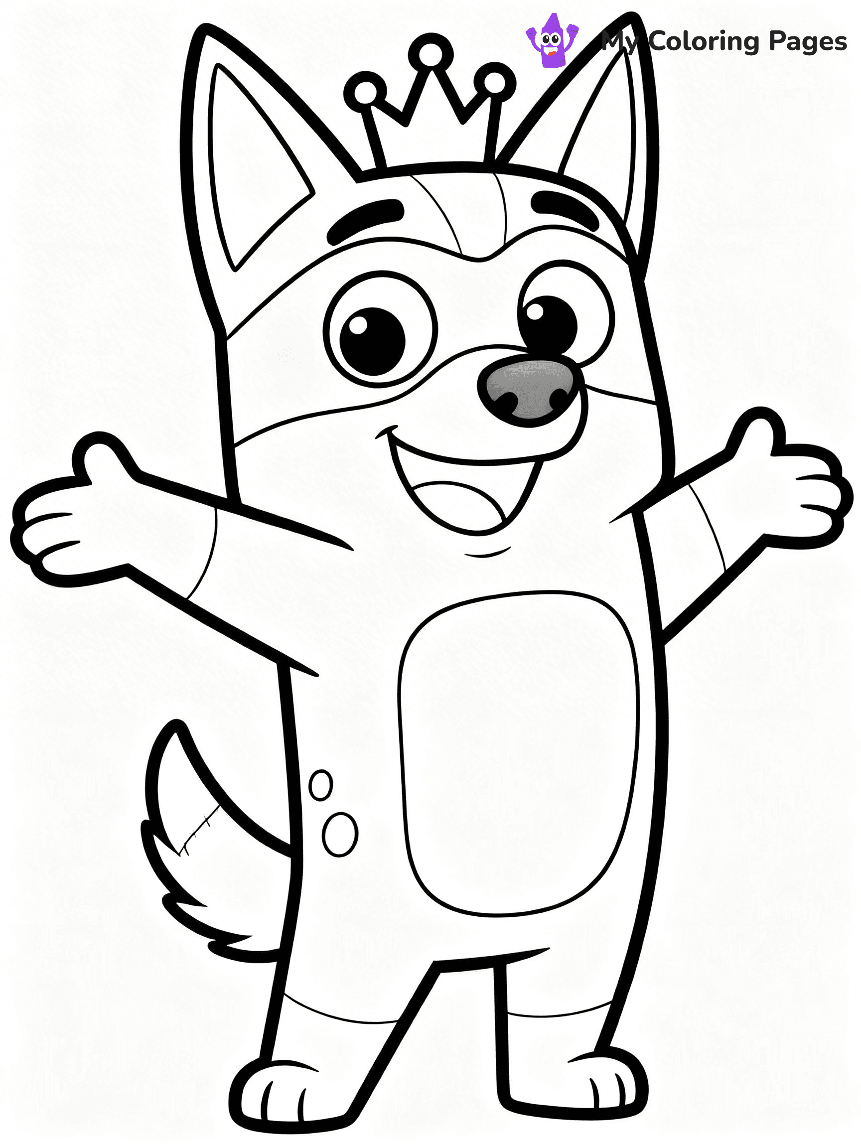 Bluey And Bingo Coloring Pages - 3
