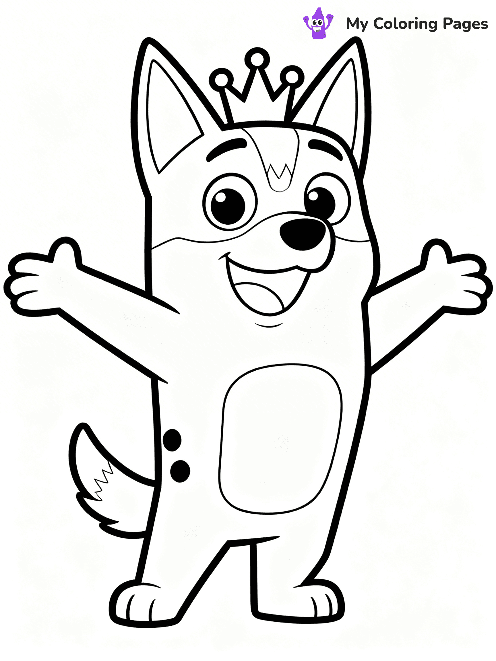 Bluey And Bingo Coloring Pages - 2