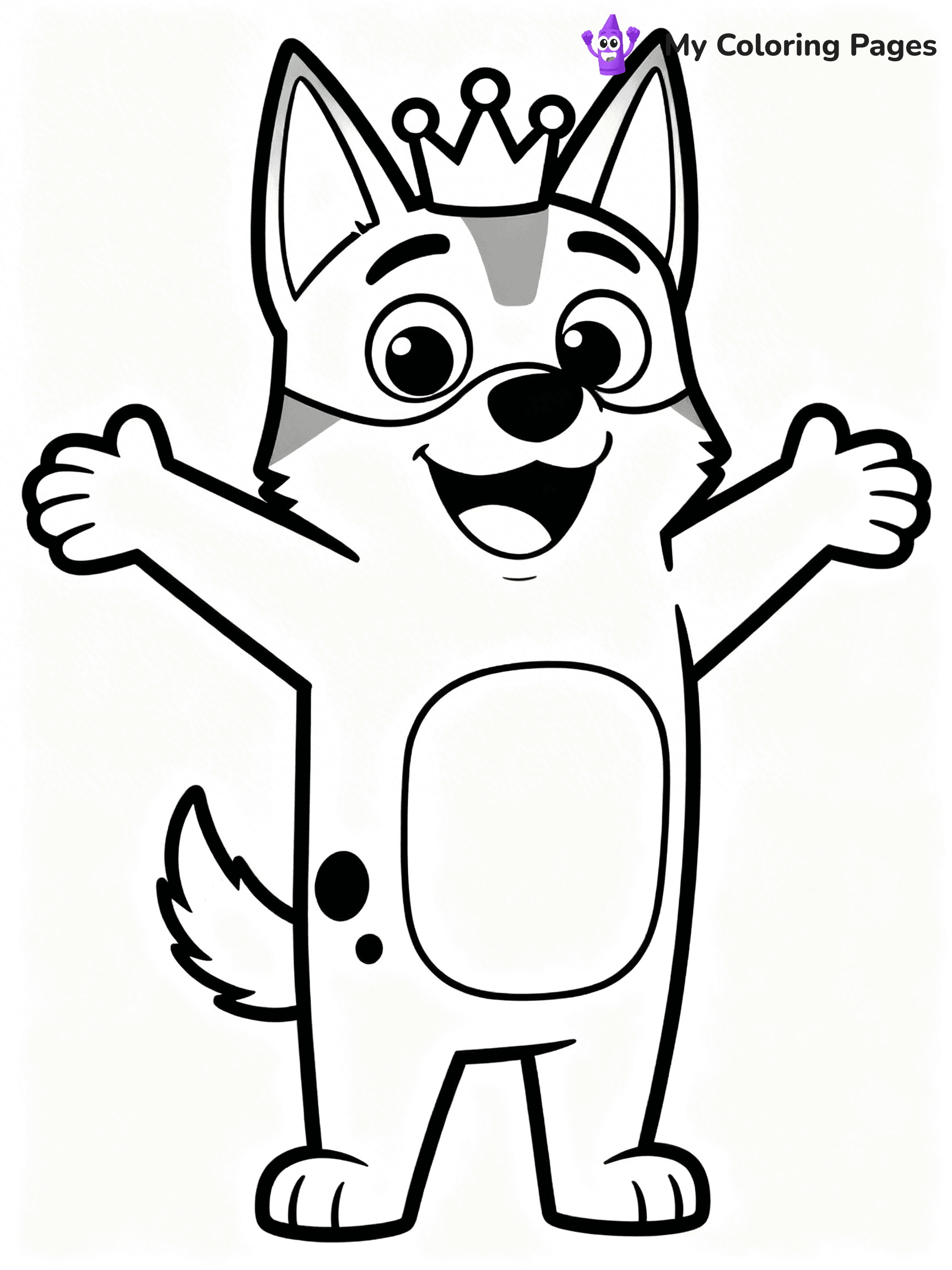 Bluey And Bingo Coloring Pages - 1