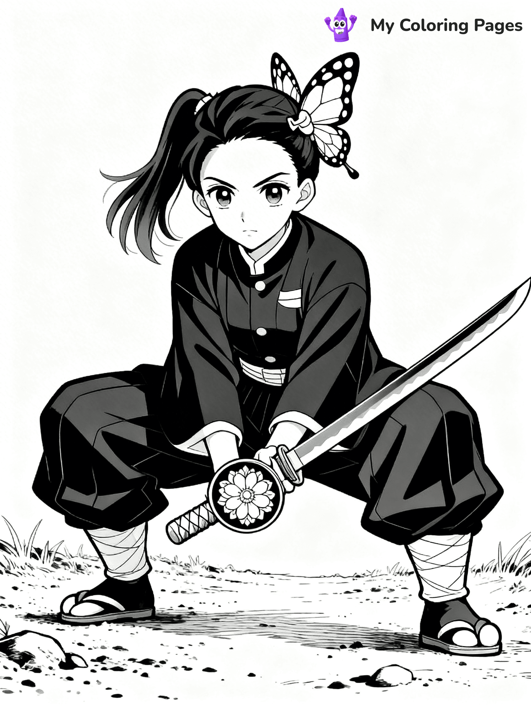 Hashira Demon Slayer Coloring Pages - 37