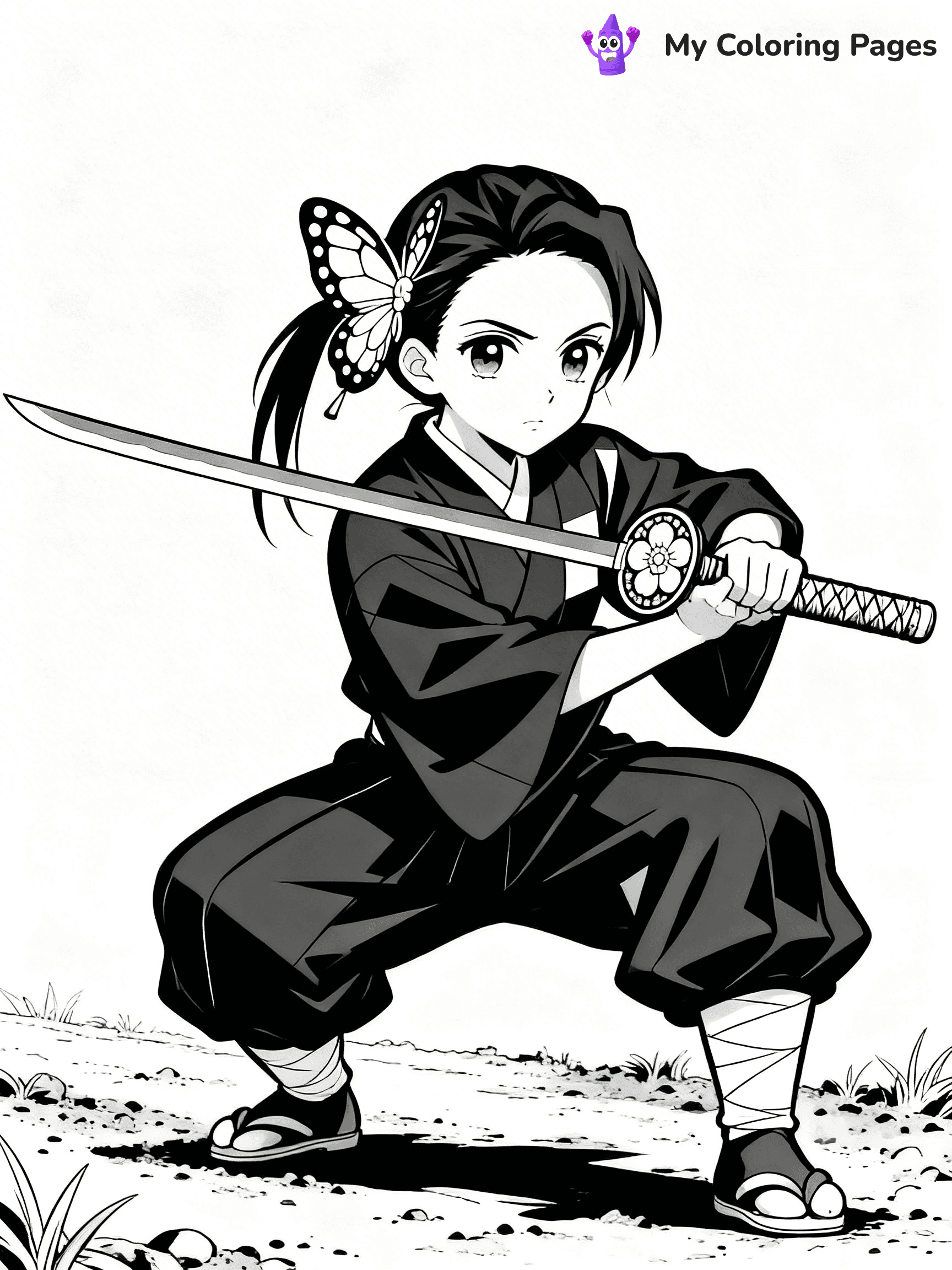 Hashira Demon Slayer Coloring Pages - 36