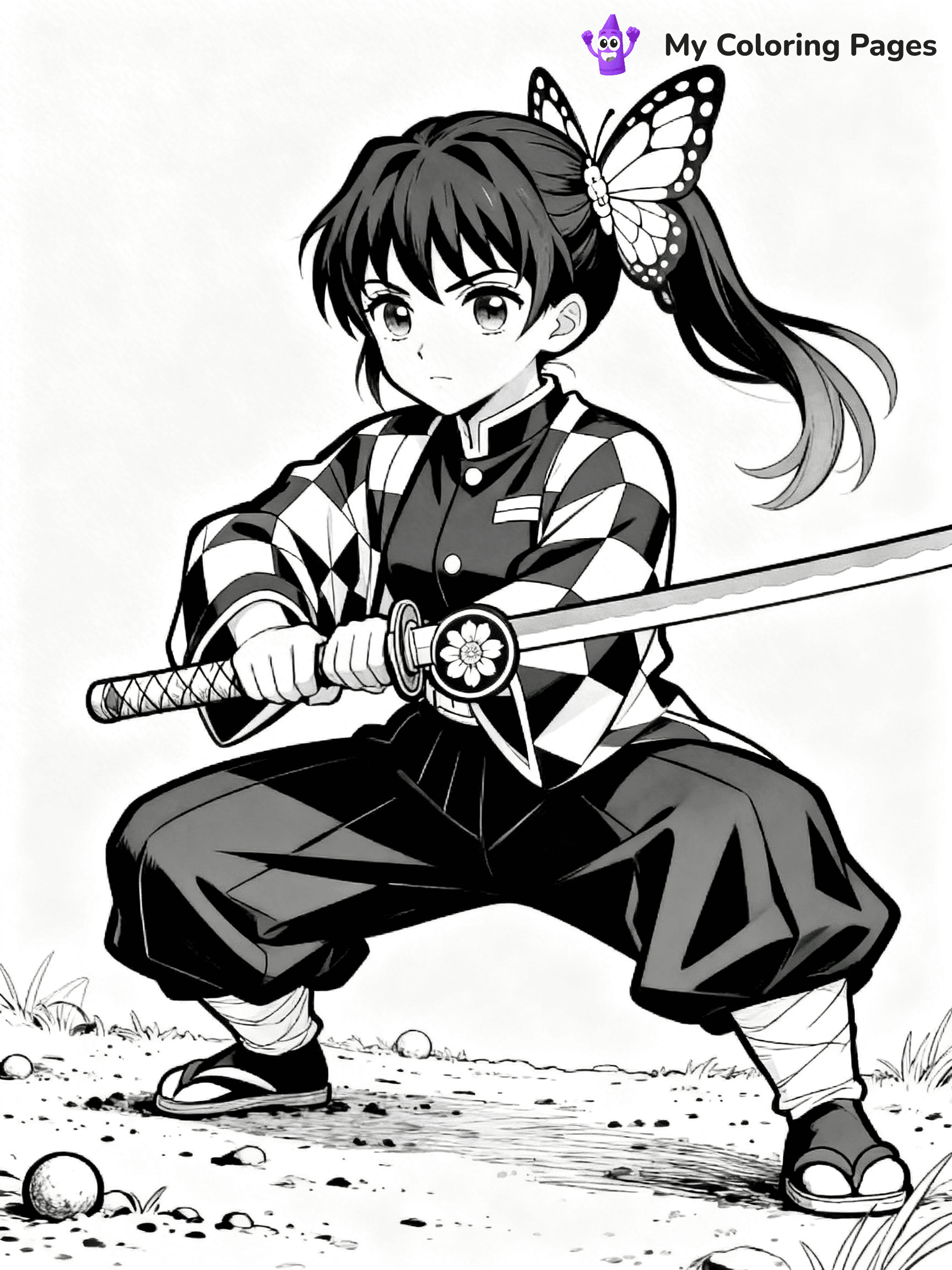 Hashira Demon Slayer Coloring Pages - 34