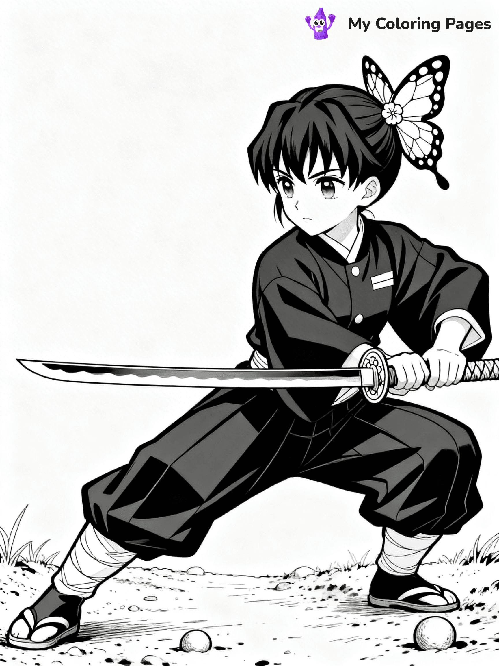 Hashira Demon Slayer Coloring Pages - 32
