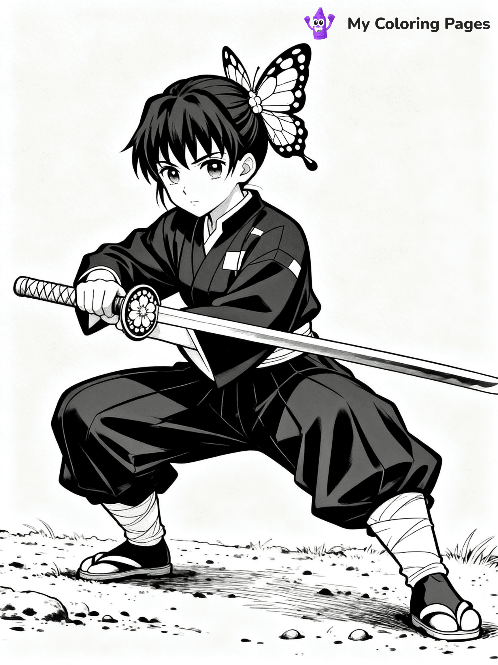 Hashira Demon Slayer Coloring Pages - 31