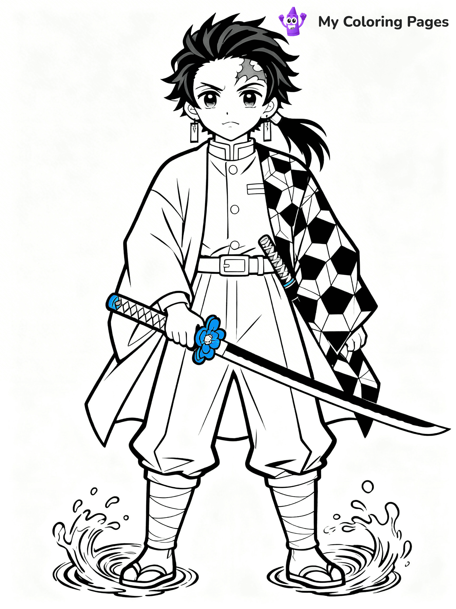 Hashira Demon Slayer Coloring Pages - 30