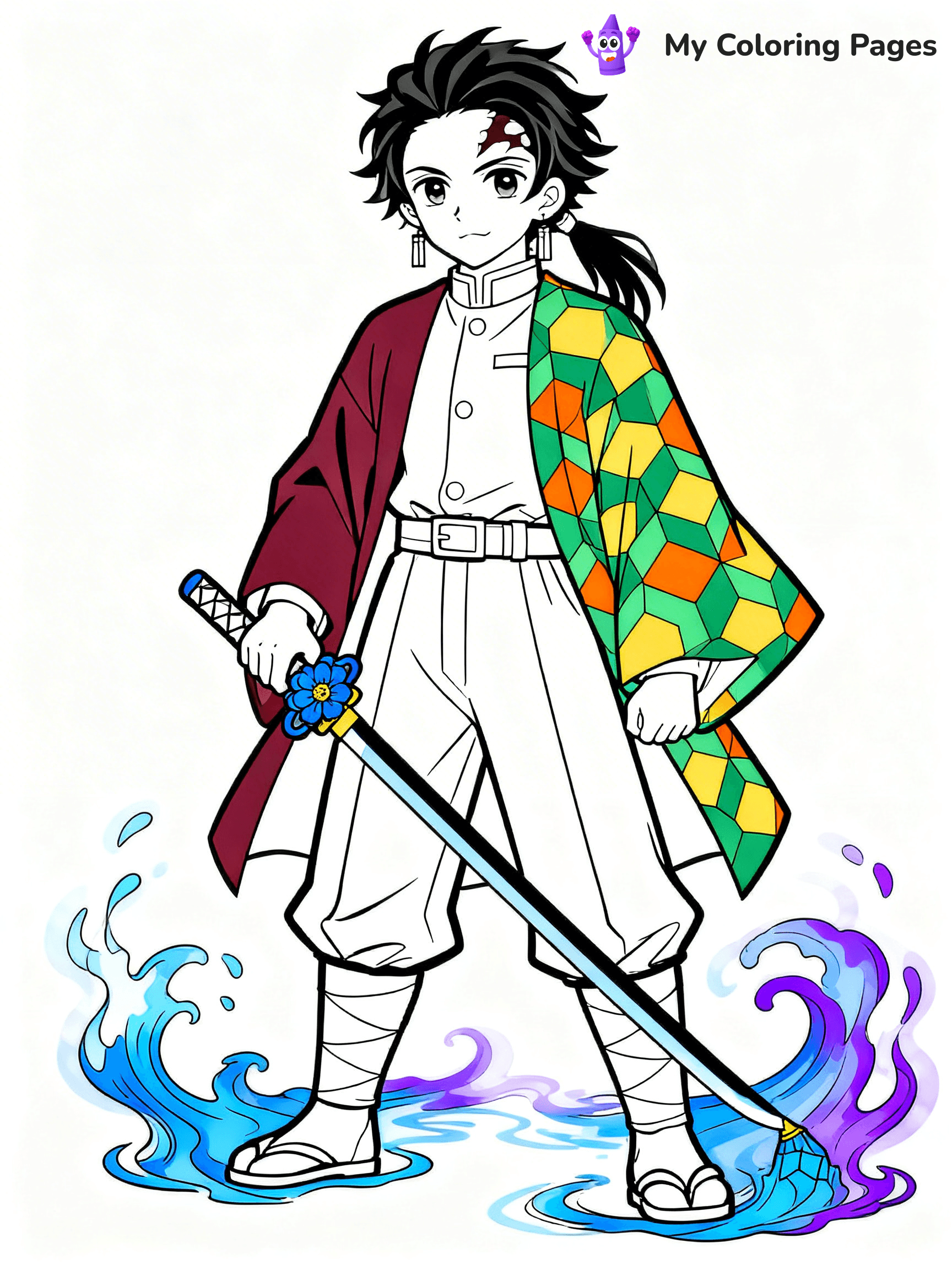 Hashira Demon Slayer Coloring Pages - 27