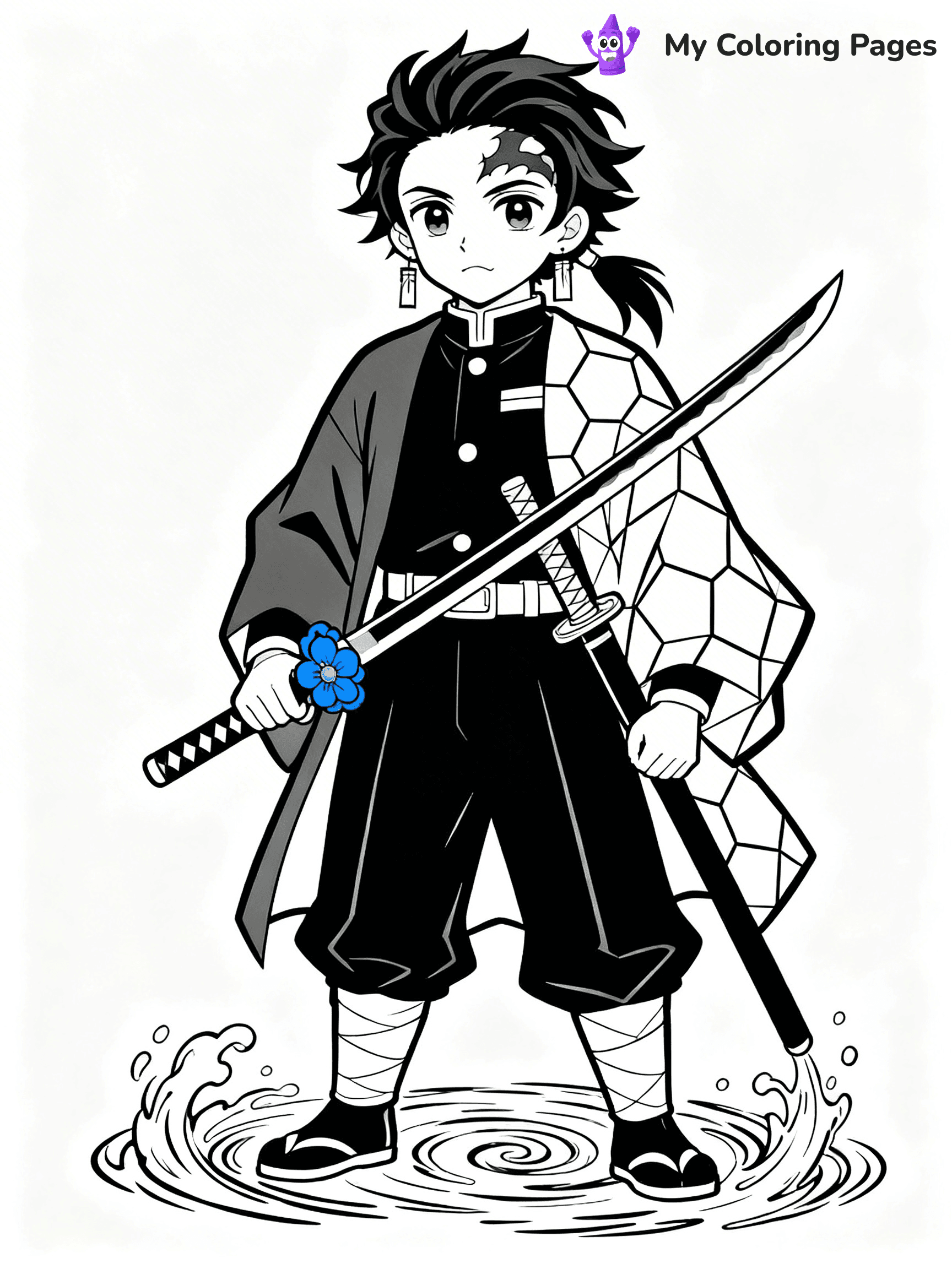 Hashira Demon Slayer Coloring Pages - 26