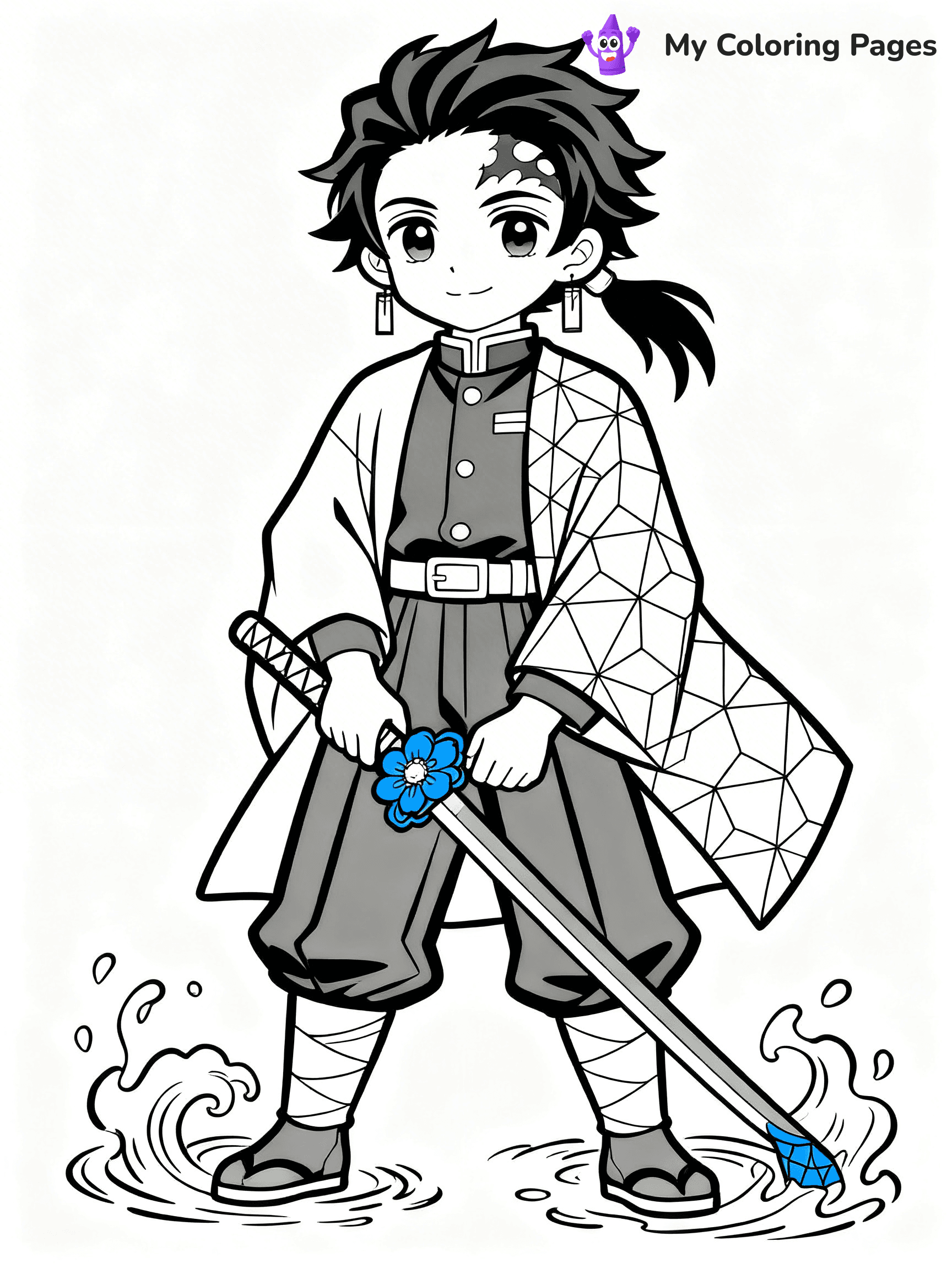 Hashira Demon Slayer Coloring Pages - 25