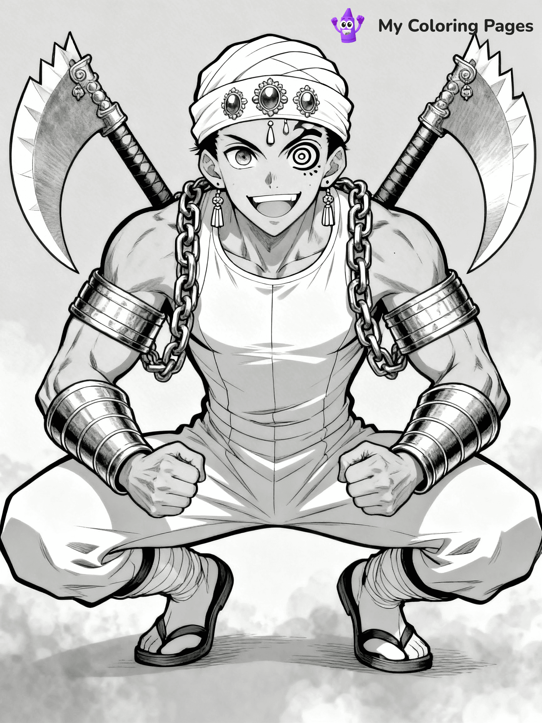 Hashira Demon Slayer Coloring Pages - 24